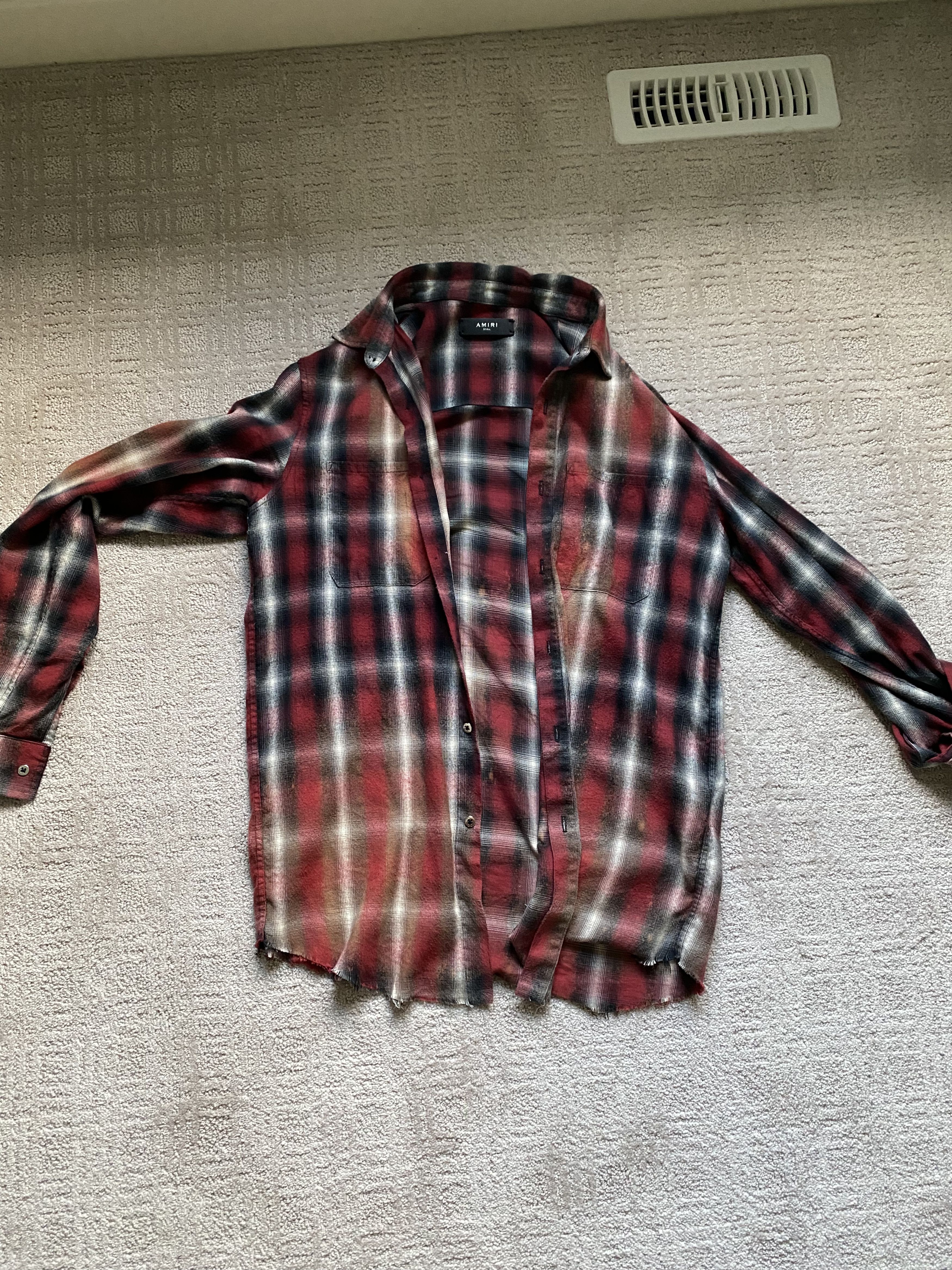 image of Amiri Shirt in Red, Men's (Size Small)