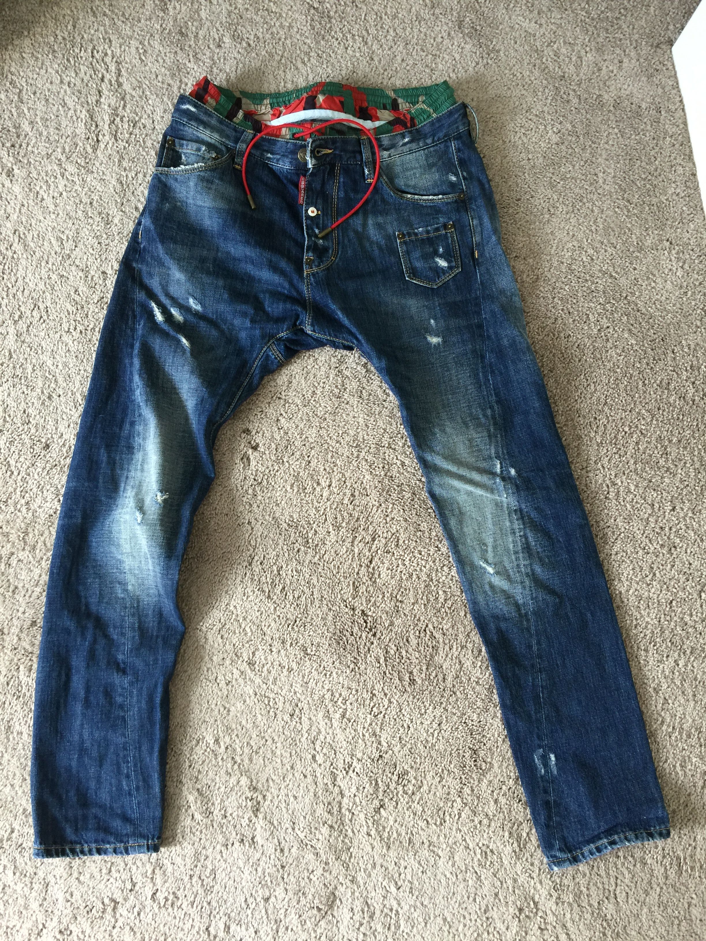Dsquared2 drop crotch jeans Size US 28 / EU 44 - 1 Thumbnail