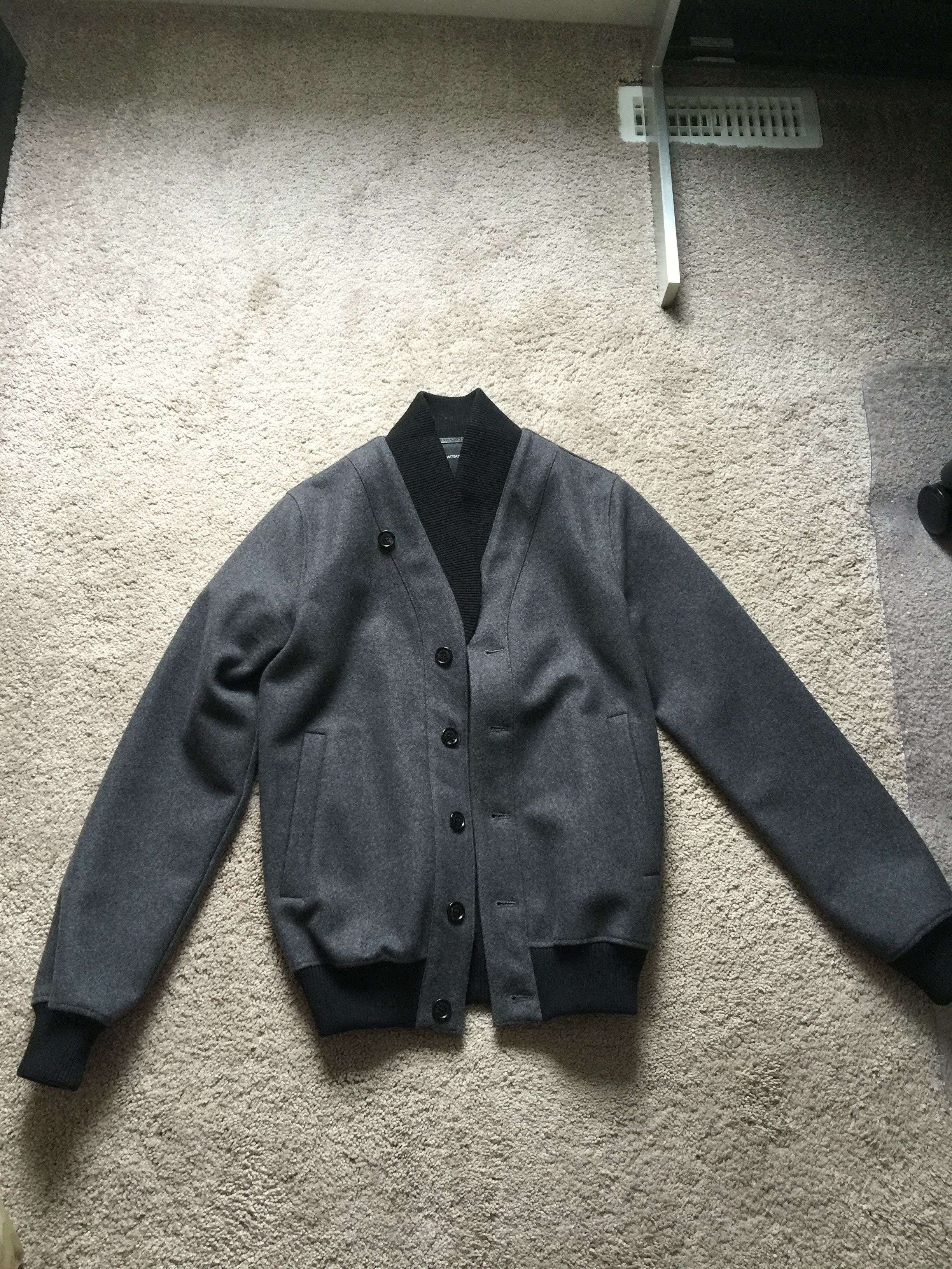 image of Kris Van Assche Wool Jacket in Grey, Men's (Size Small)