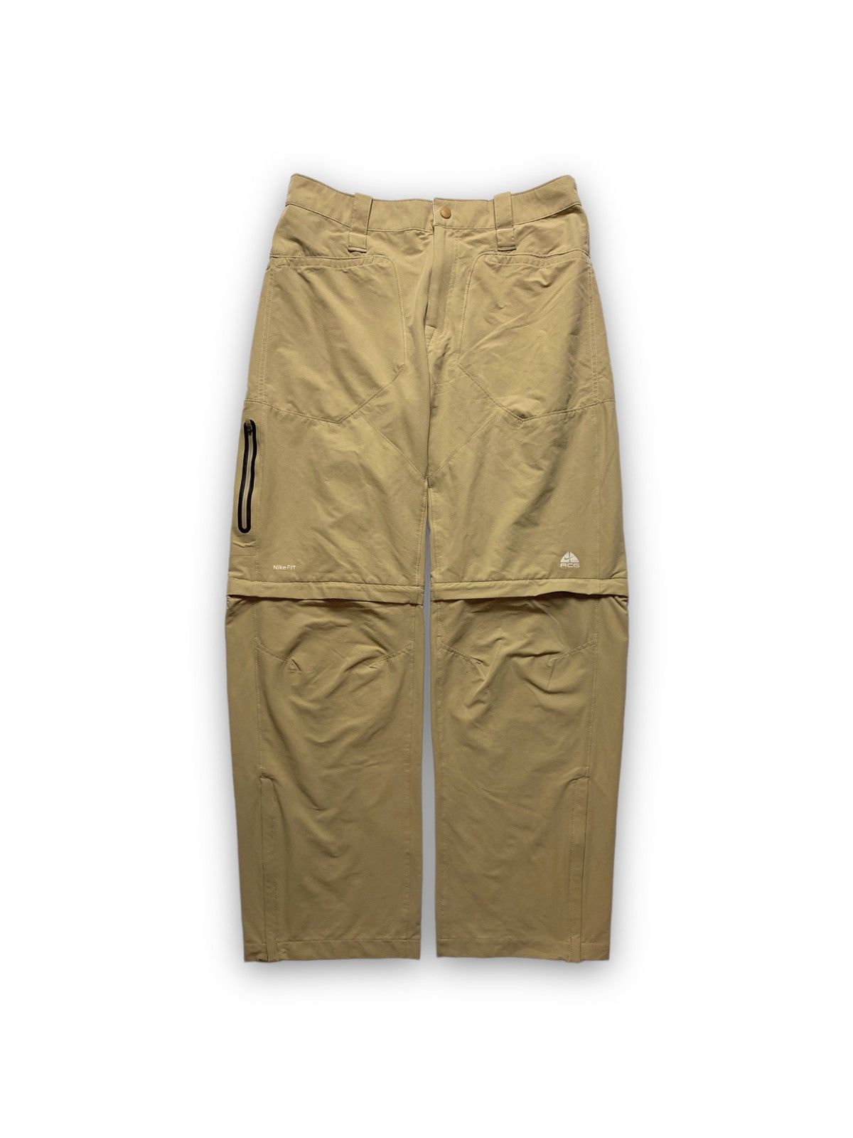 image of Nike Acg Vintage Beige Cargo Pants Shorts Y2K Drill Techwear, Men's (Size 30)