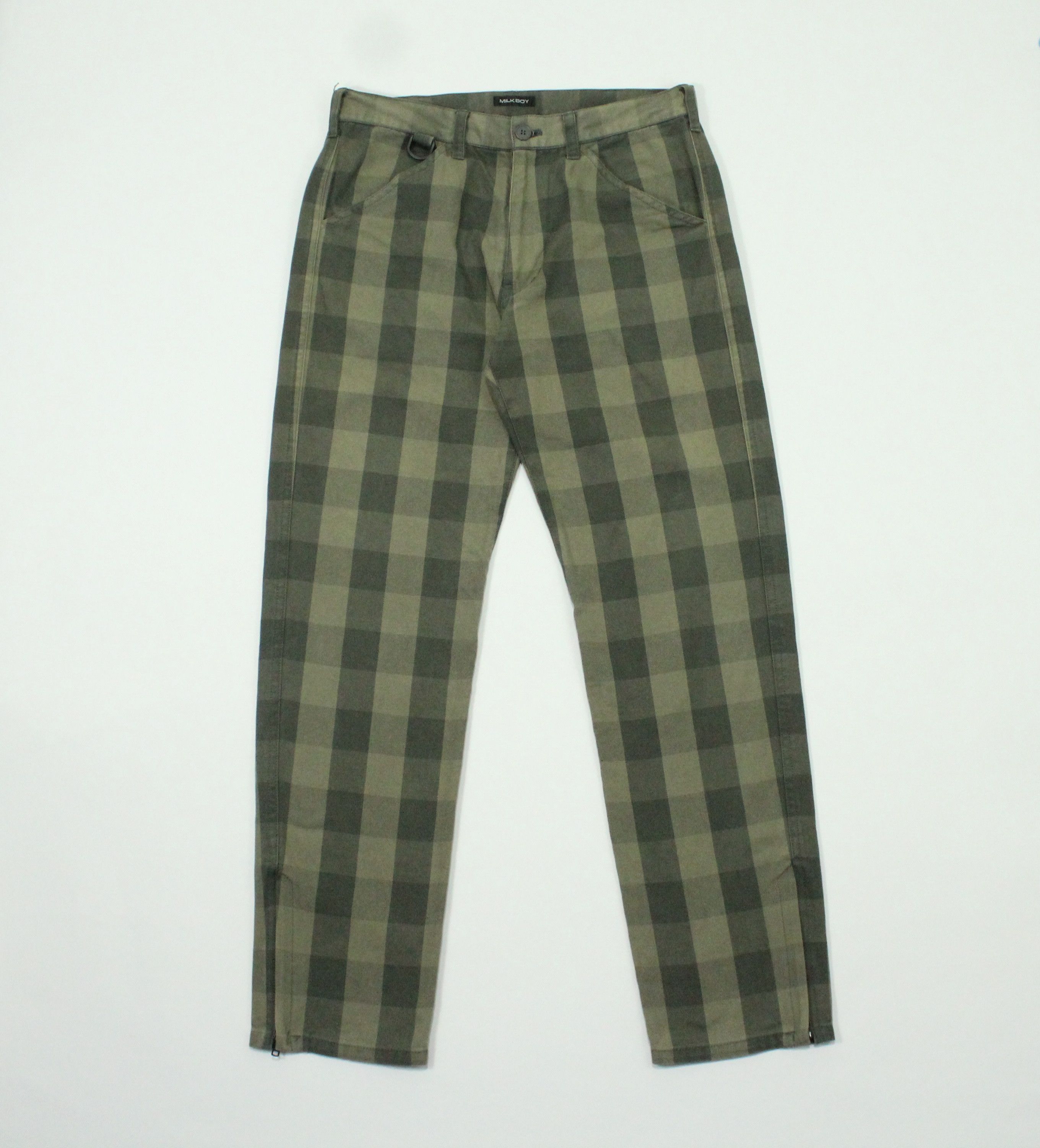 image of 20471120 x Beauty Beast Milkboy Pants Checkered Plaid Shadow Harajuku Style, Men's (Size 31)