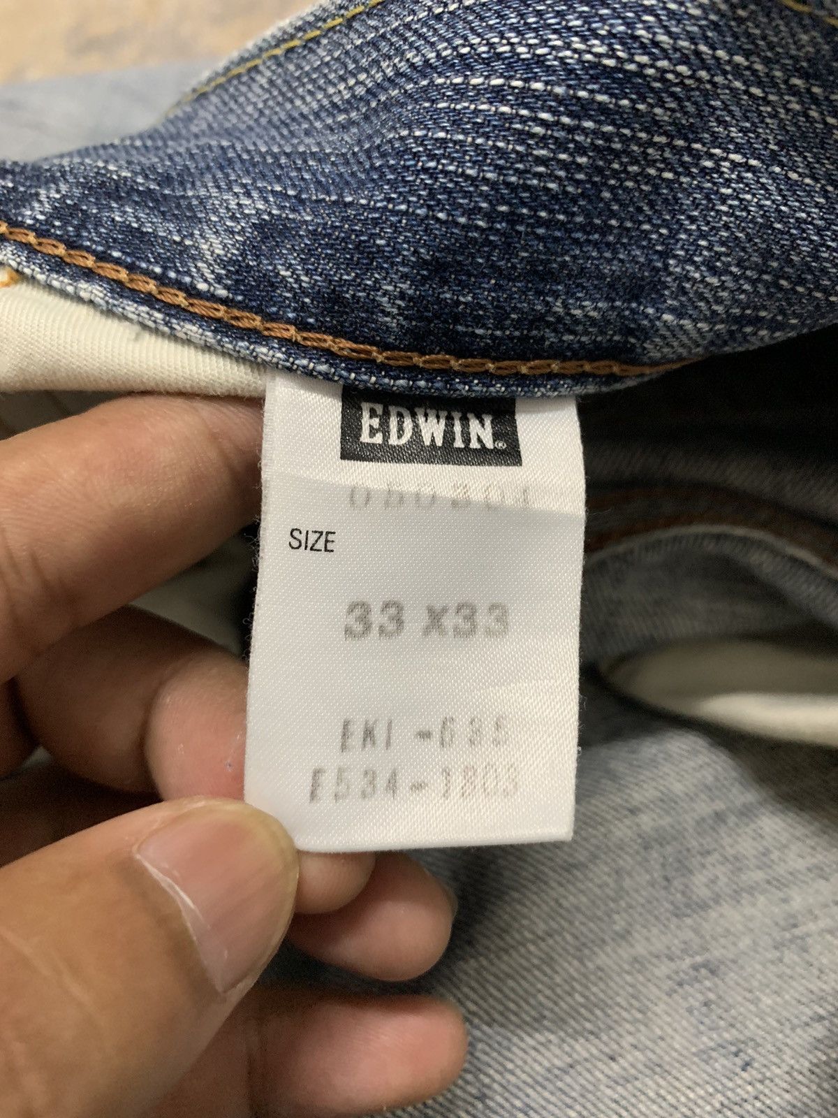 Japanese Brand Archive Edwin Baggy Distressed Faded Denim W33 Size US 33 - 18 Thumbnail