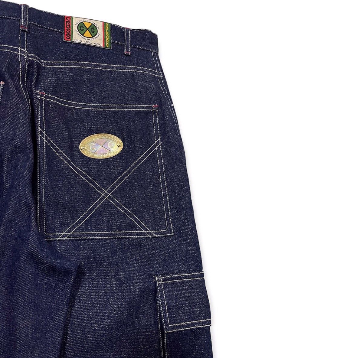 Cross Colours Super Baggy Cargo Denim Size US 34 / EU 50 - 7 Thumbnail