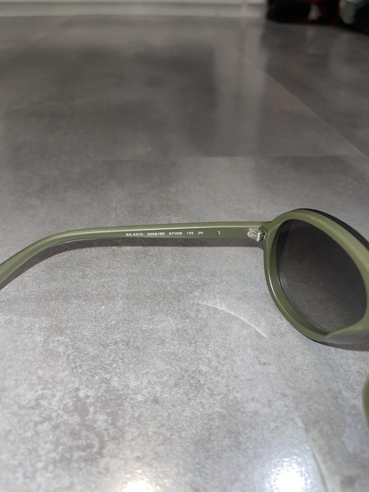 Emporio Armani Emporio Armani EA4010 5058/8E Swamp Aviator Sunglasses Size ONE SIZE - 13 Thumbnail