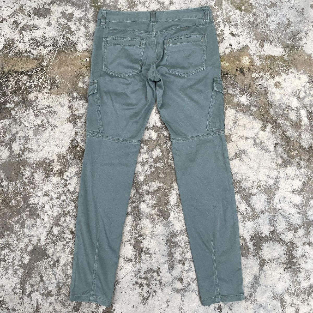 Japanese Brand × Uniqlo Vintage Japanese Brand Light Mint Cargo Pants Size 31" - 2 Thumbnail