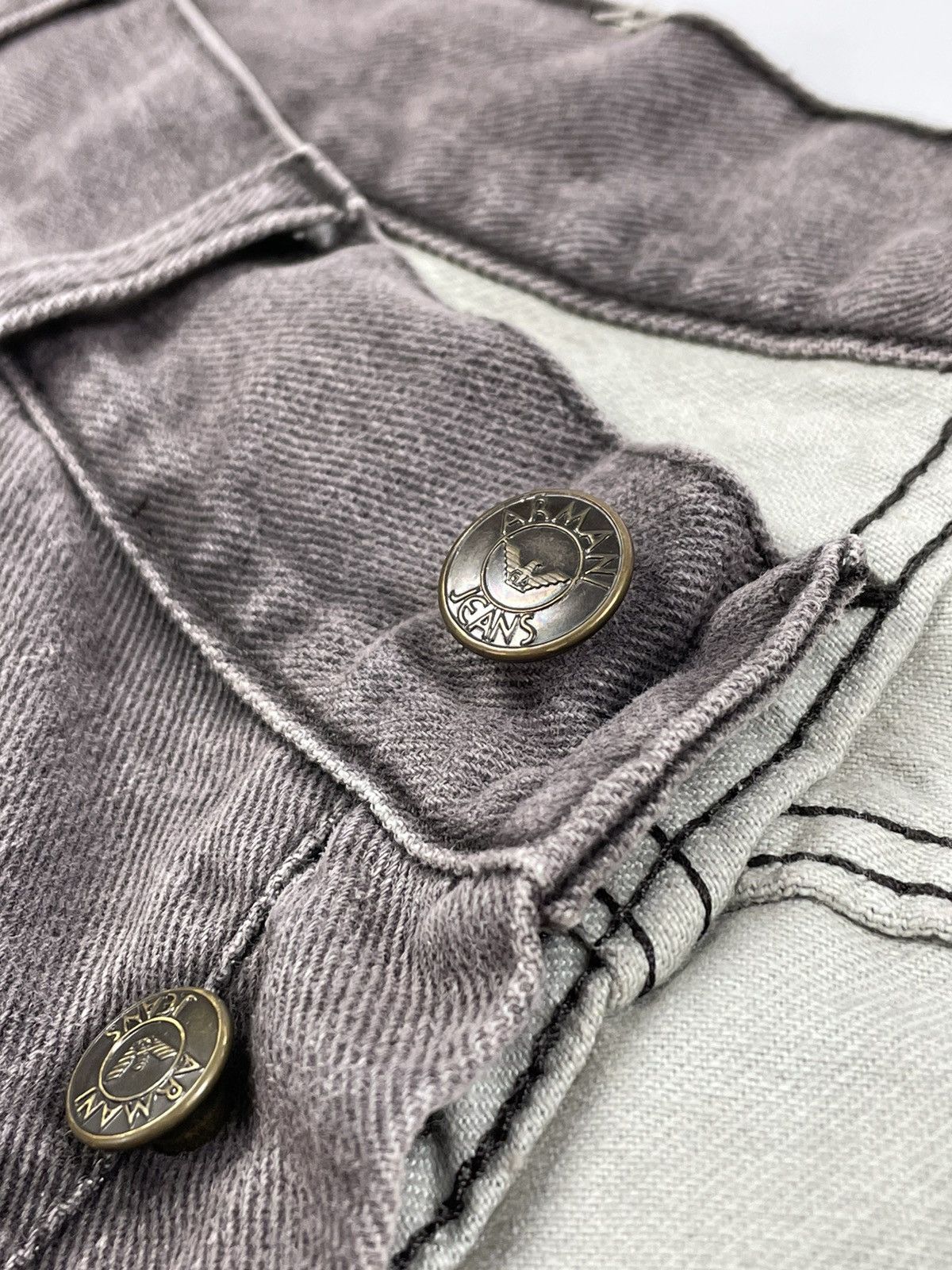 Armani 1990's Vintage Armani Jeans Acid Washed Jeans Denim Pants Size US 30 / EU 46 - 17 Thumbnail