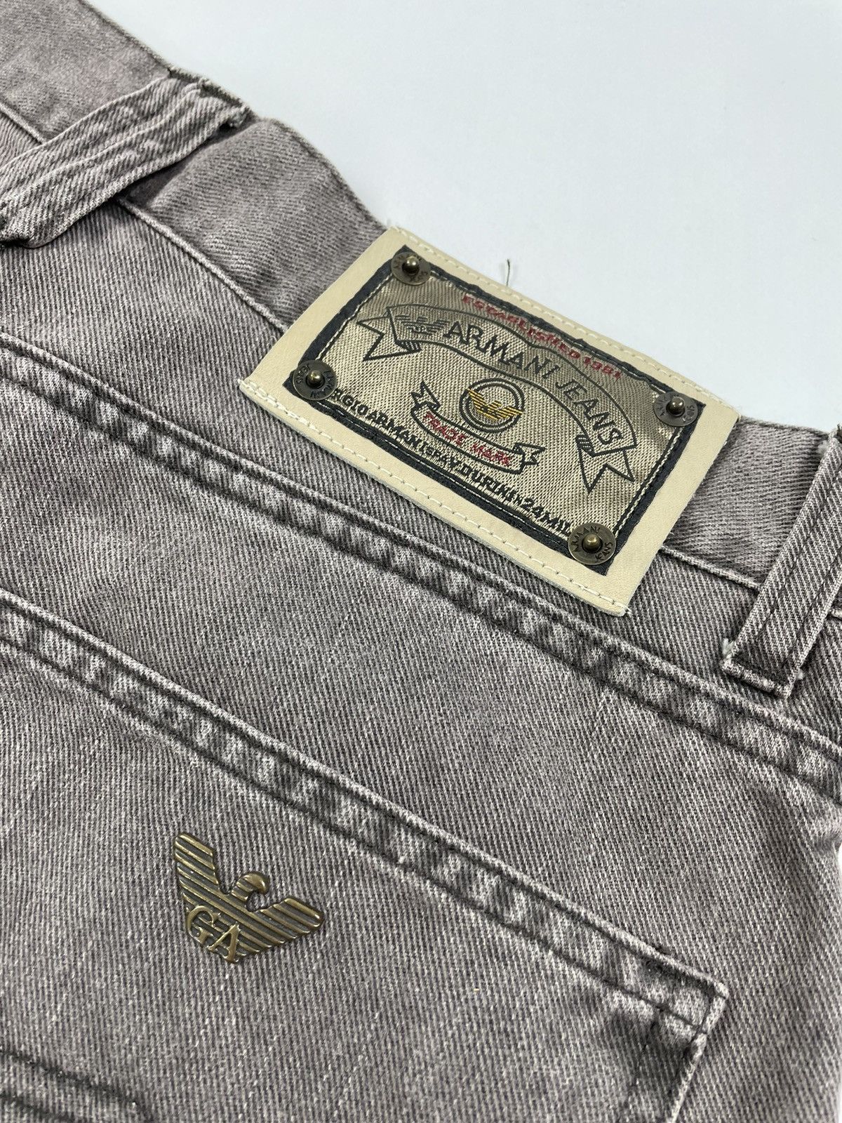 Armani 1990's Vintage Armani Jeans Acid Washed Jeans Denim Pants Size US 30 / EU 46 - 12 Thumbnail