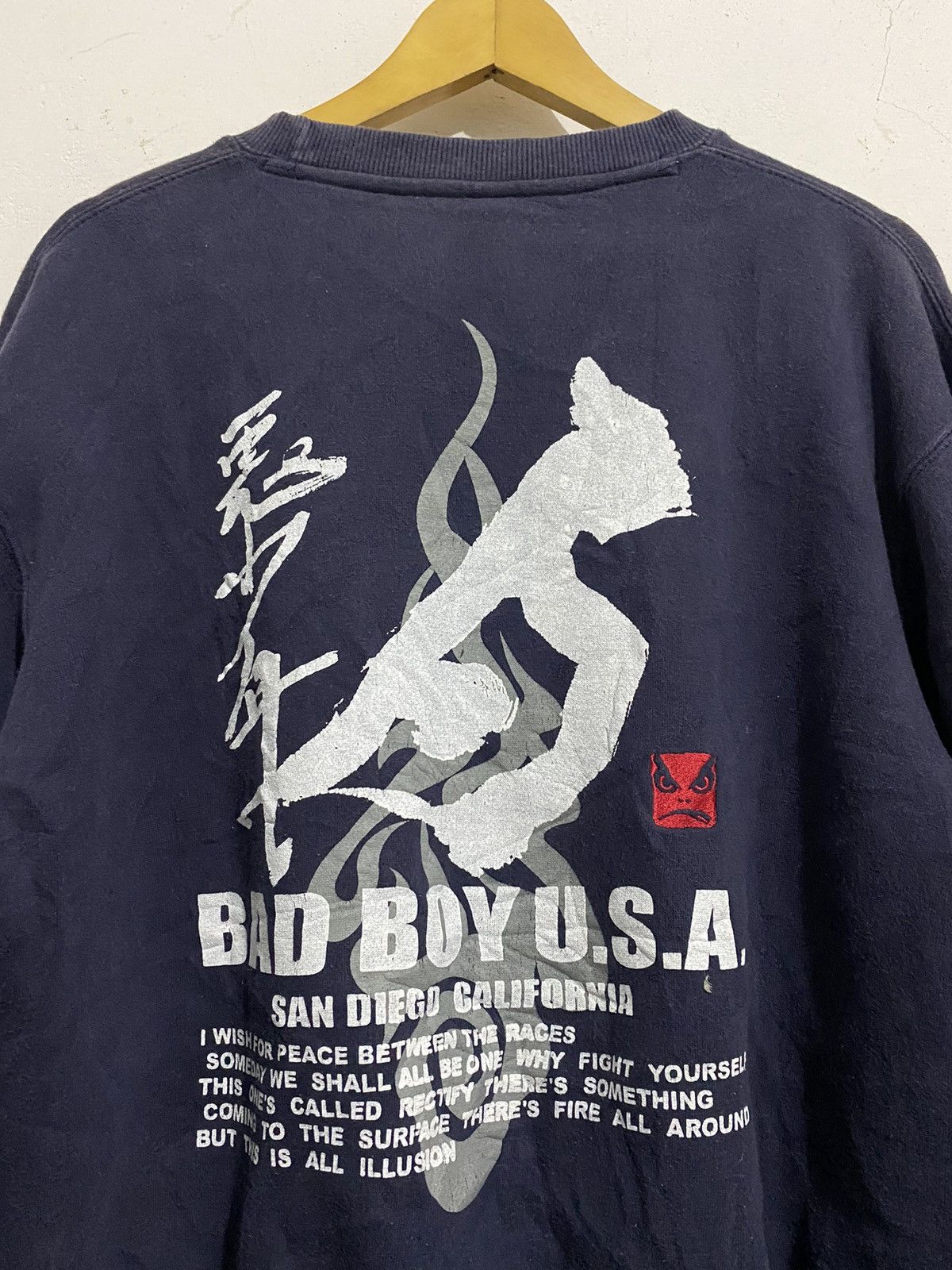 Japanese Brand 💸BINDINGOFFER💸BadBoy Vintage Sweatshirt Size US M / EU 48-50 / 2 - 2 Thumbnail