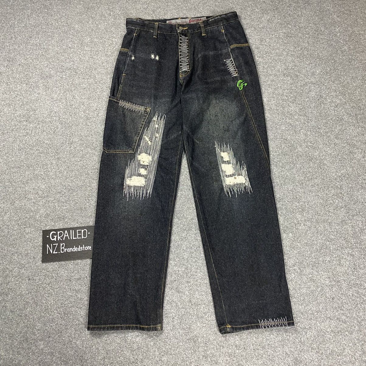 Rare‼️🔥GORILLA🔥Distressed Denim Jeans