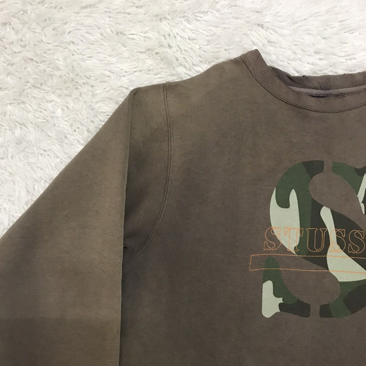 Stussy Vtg Sun Faded Stussy S Camo Sweatshirt Size US S / EU 44-46 / 1 - 6 Thumbnail
