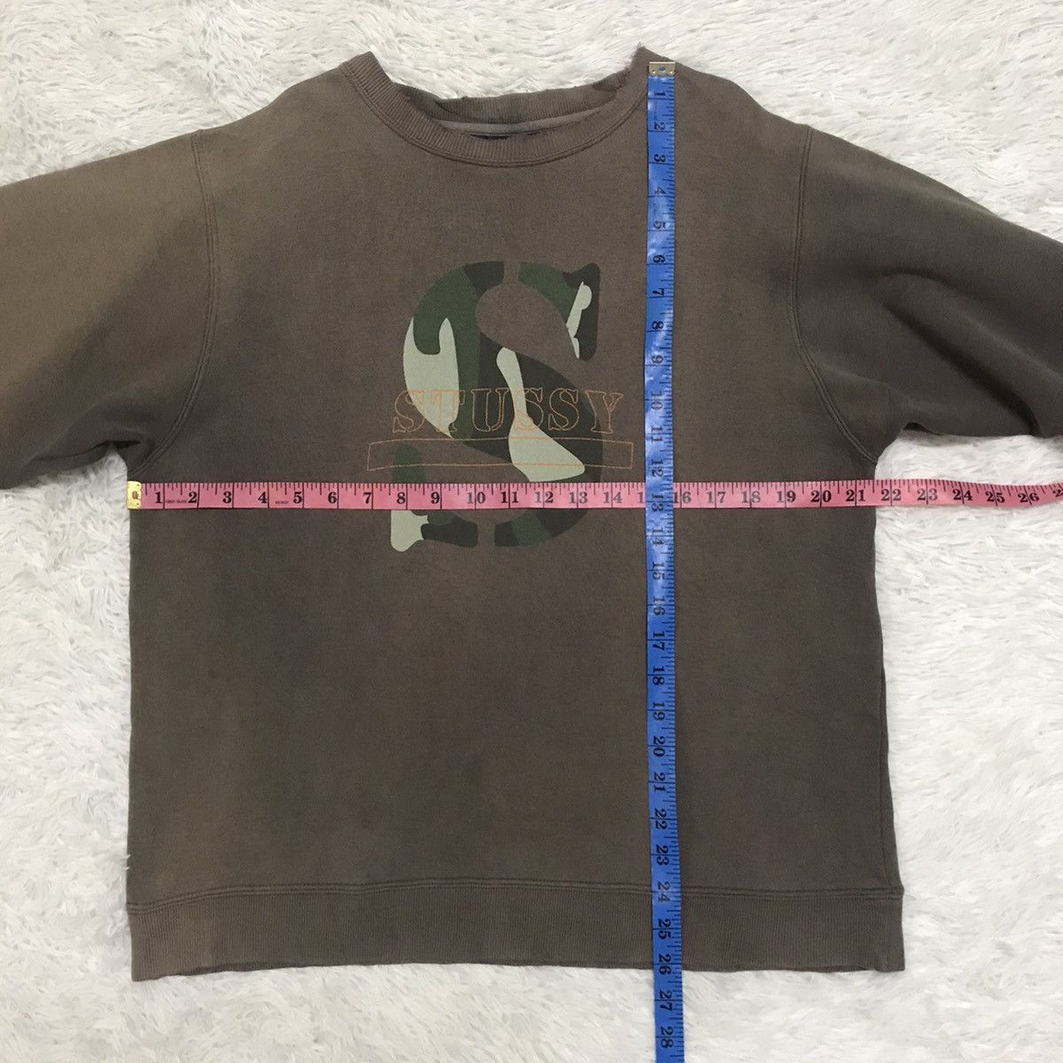 Stussy Vtg Sun Faded Stussy S Camo Sweatshirt Size US S / EU 44-46 / 1 - 16 Thumbnail