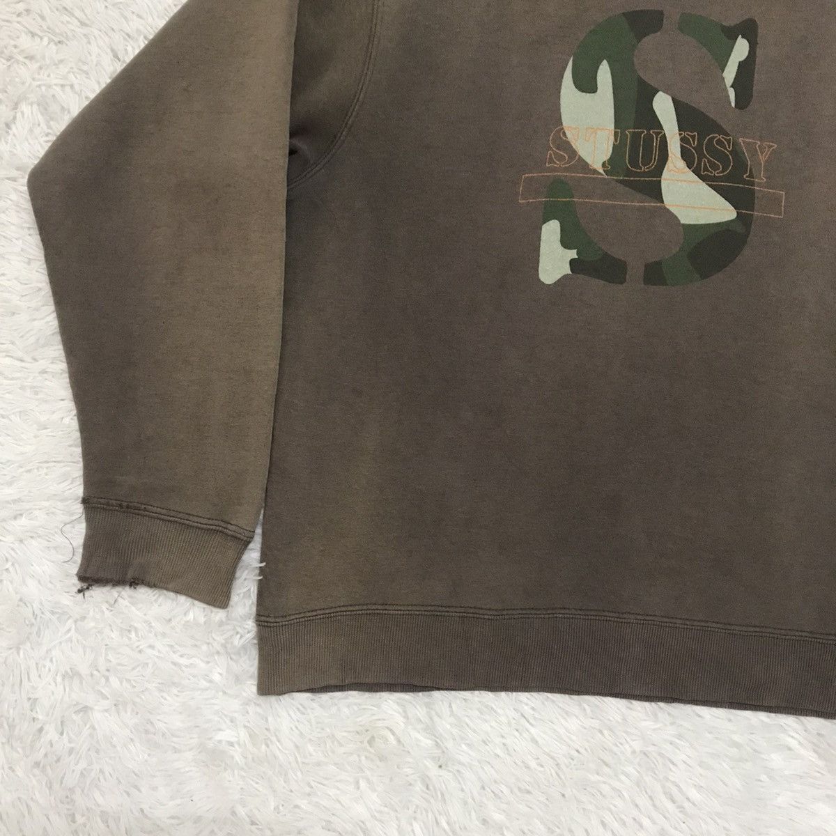 Stussy Vtg Sun Faded Stussy S Camo Sweatshirt Size US S / EU 44-46 / 1 - 3 Thumbnail