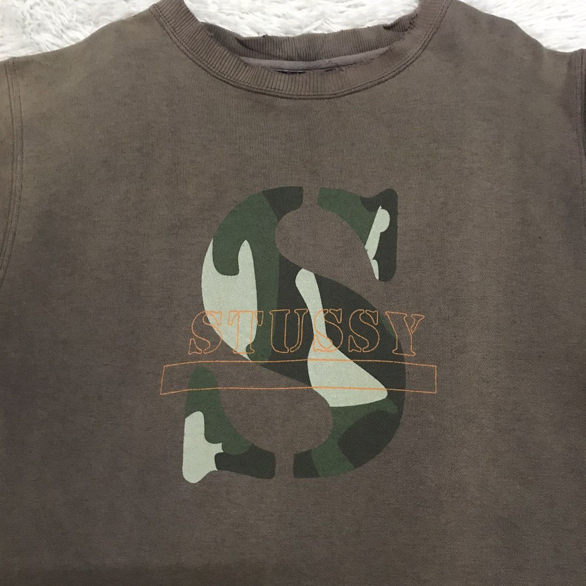 Stussy Vtg Sun Faded Stussy S Camo Sweatshirt Size US S / EU 44-46 / 1 - 7 Thumbnail