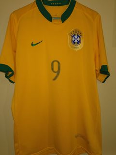 Brazil Ronaldo #9 Retro Jersey Away World Cup 2002