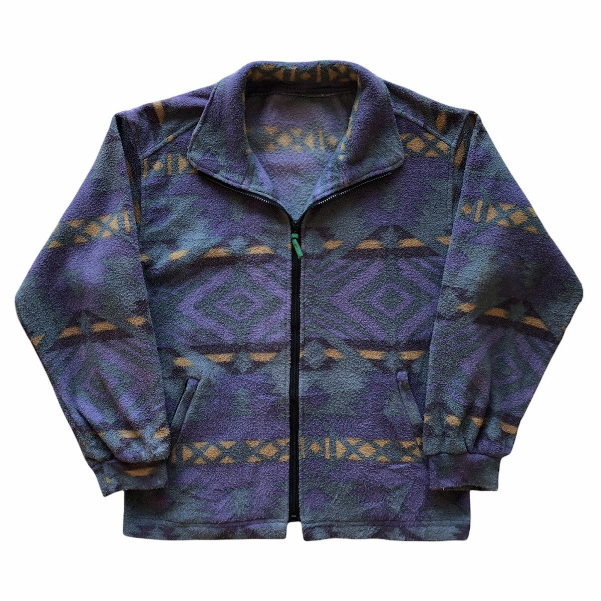 Vintage 90's Sweater Fleece Navajo Native Zipper