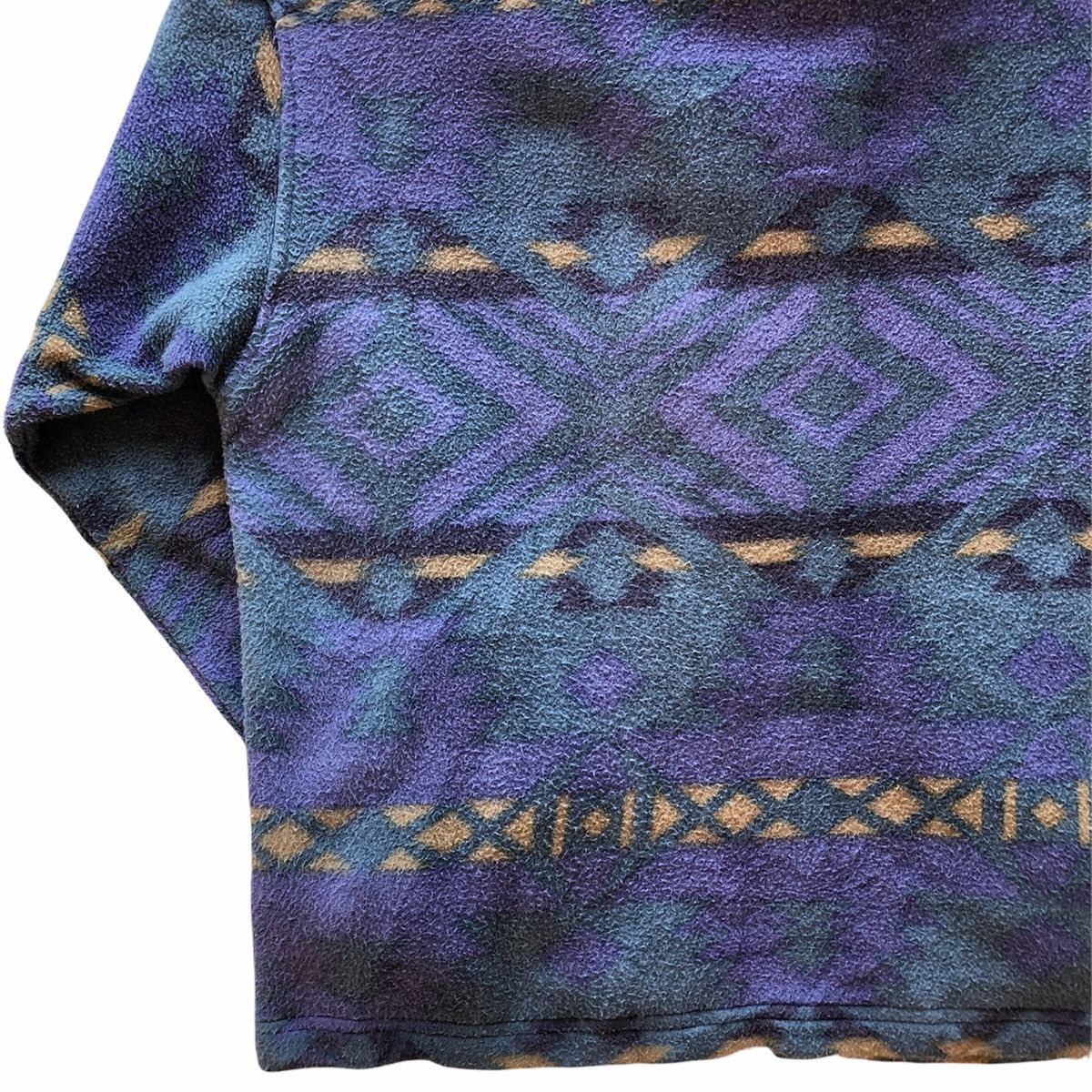 Japanese Brand Vintage 90's Sweater Fleece Navajo Native Zipper Size US XL / EU 56 / 4 - 7 Thumbnail