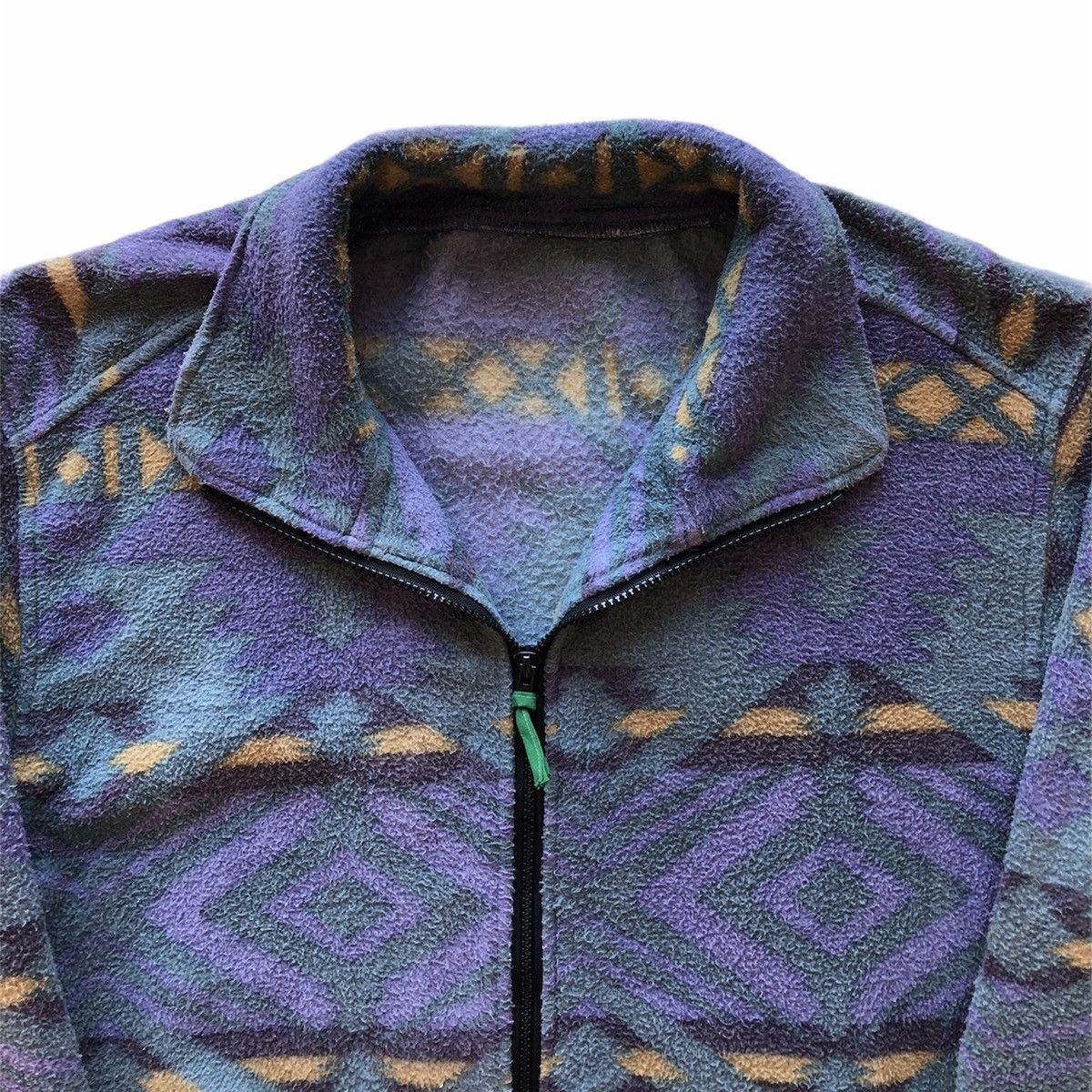 Japanese Brand Vintage 90's Sweater Fleece Navajo Native Zipper Size US XL / EU 56 / 4 - 2 Thumbnail