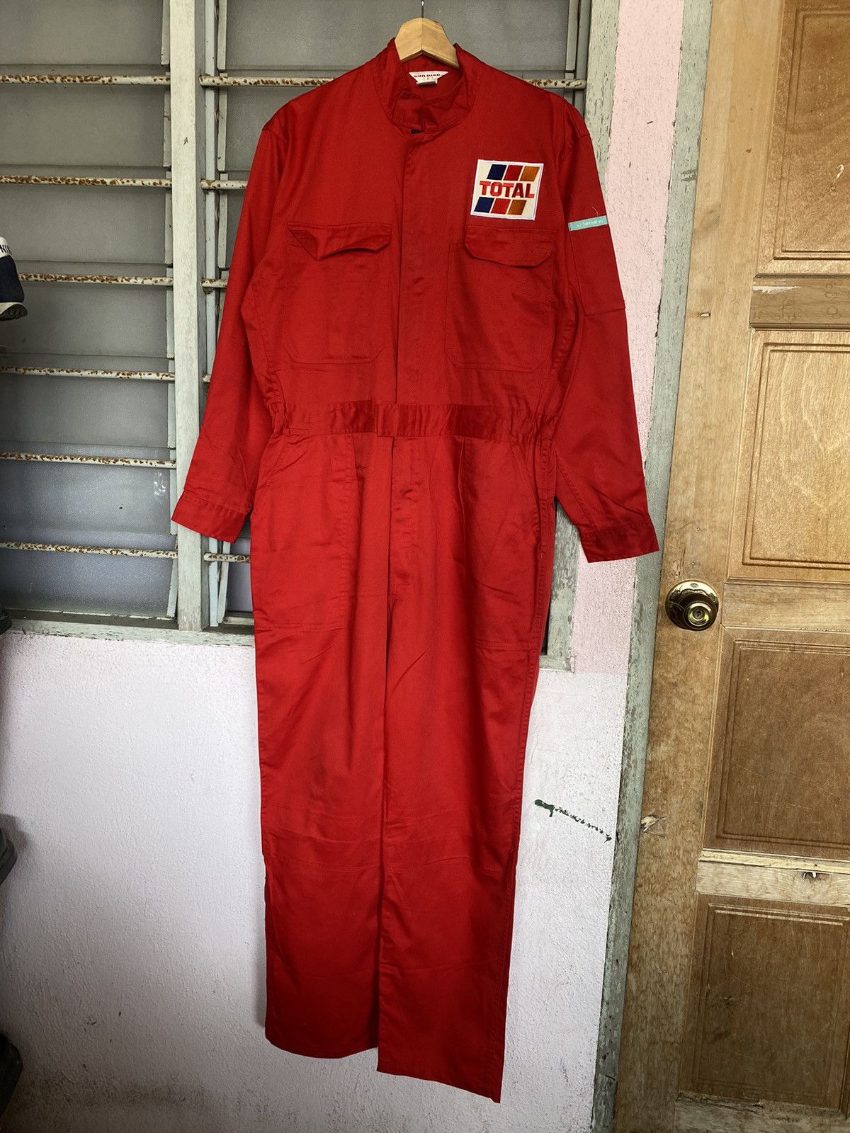 Japanese Brand ⚡️Steals⚡️ TOTAL RACING TEAM Spellout Coverall Size US 35 - 9 Thumbnail