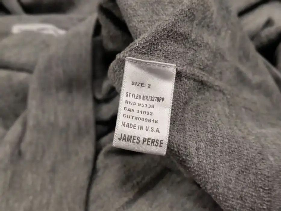 James Perse Standard James Perse Gray logo Light crewneck Sweatshirt USA Size US L / EU 52-54 / 3 - 9 Thumbnail