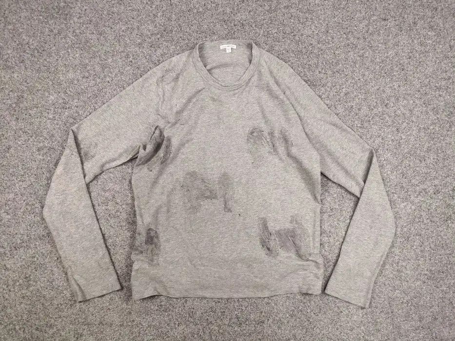 James Perse Standard James Perse Gray logo Light crewneck Sweatshirt USA Size US L / EU 52-54 / 3 - 6 Thumbnail