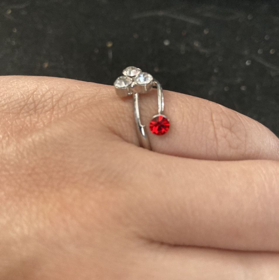 Jewelry 4 Czs Tibetan Silver Ring - size 6 Size ONE SIZE - 4 Thumbnail