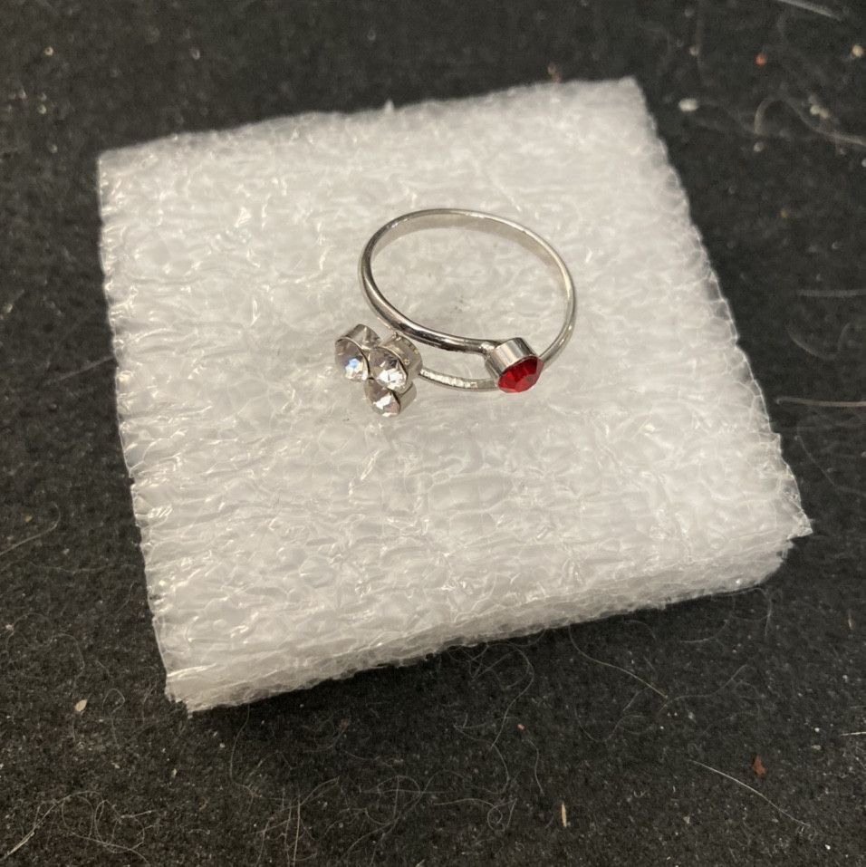 Jewelry 4 Czs Tibetan Silver Ring - size 6 Size ONE SIZE - 2 Thumbnail