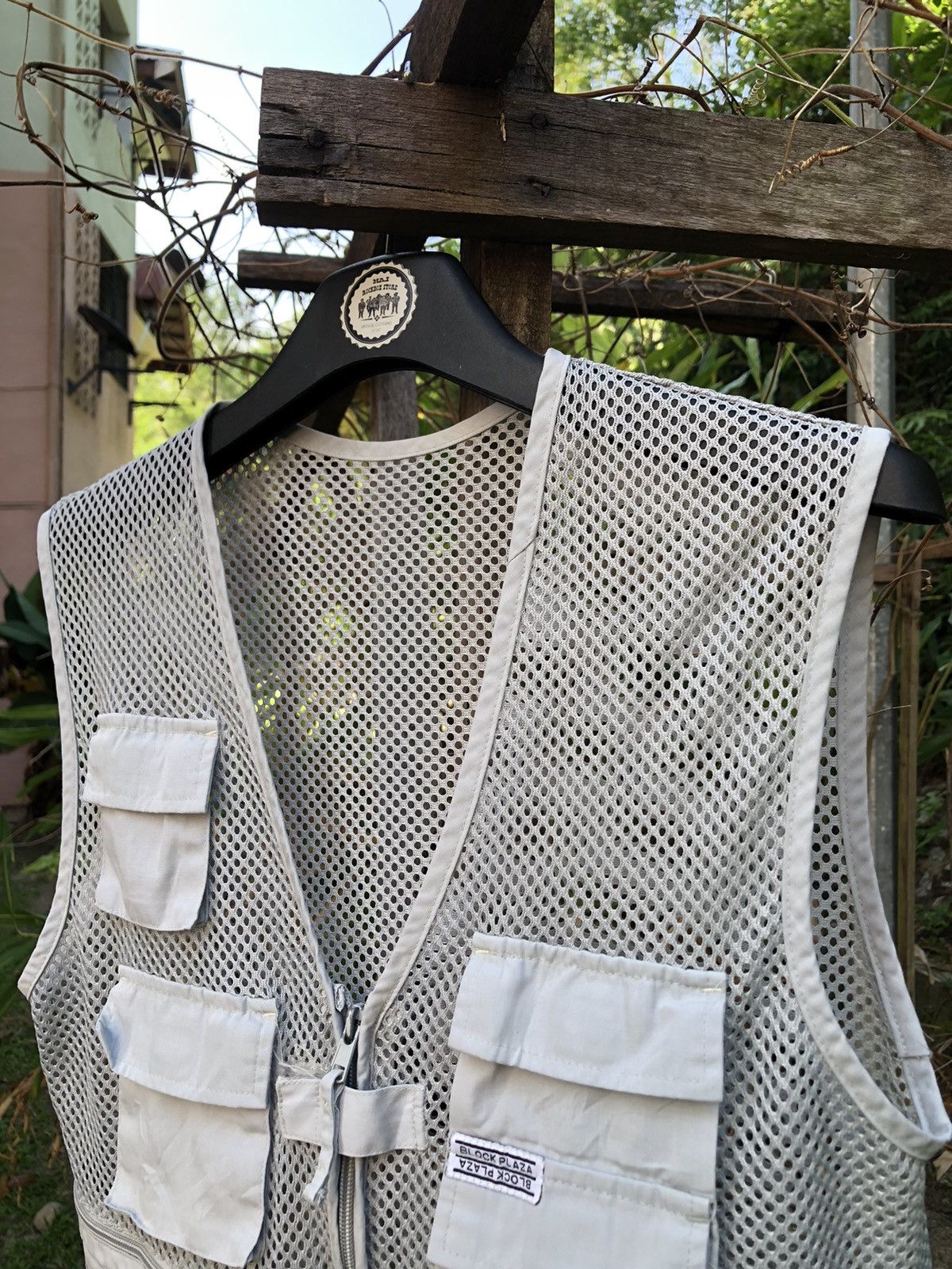 Japanese Brand Vintage 80's Tactical Vest Lace Multi Pocket by Block Plaza Size US S / EU 44-46 / 1 - 2 Thumbnail