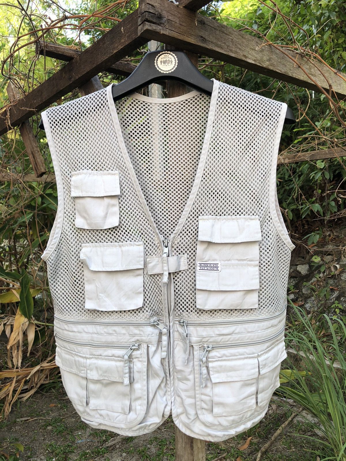 Japanese Brand Vintage 80's Tactical Vest Lace Multi Pocket by Block Plaza Size US S / EU 44-46 / 1 - 1 Thumbnail