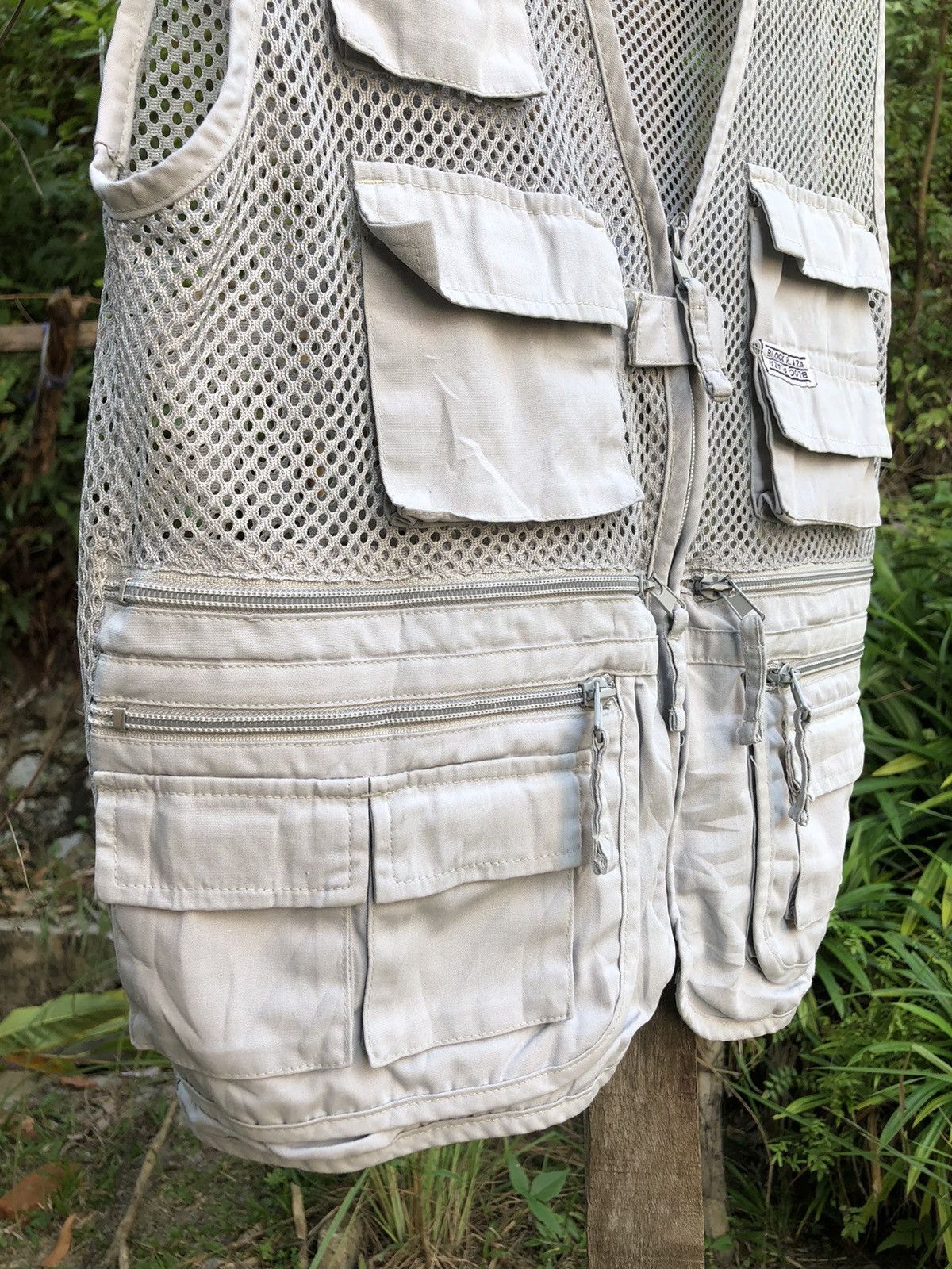 Japanese Brand Vintage 80's Tactical Vest Lace Multi Pocket by Block Plaza Size US S / EU 44-46 / 1 - 3 Thumbnail