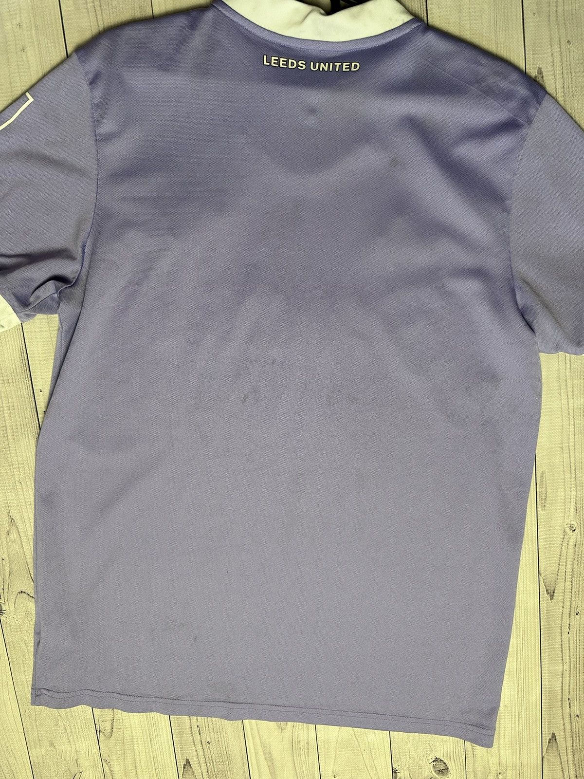 Vintage Vintage Leeds Adidas purple soccer jersey rare away Large Size US L / EU 52-54 / 3 - 9 Thumbnail