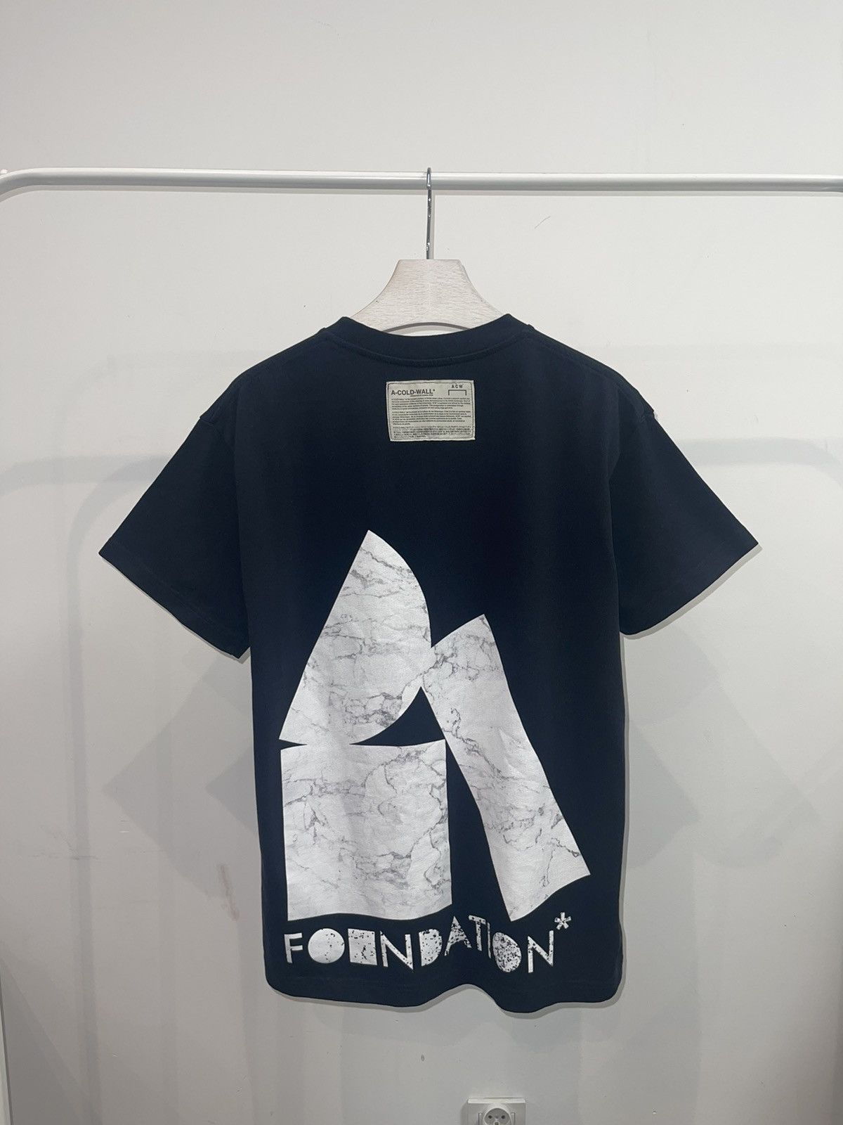 A-COLD-WALL* A-Cold-Wall* Foundation Logo Black Technical T-Shirt Size US S / EU 44-46 / 1 - 5 Thumbnail