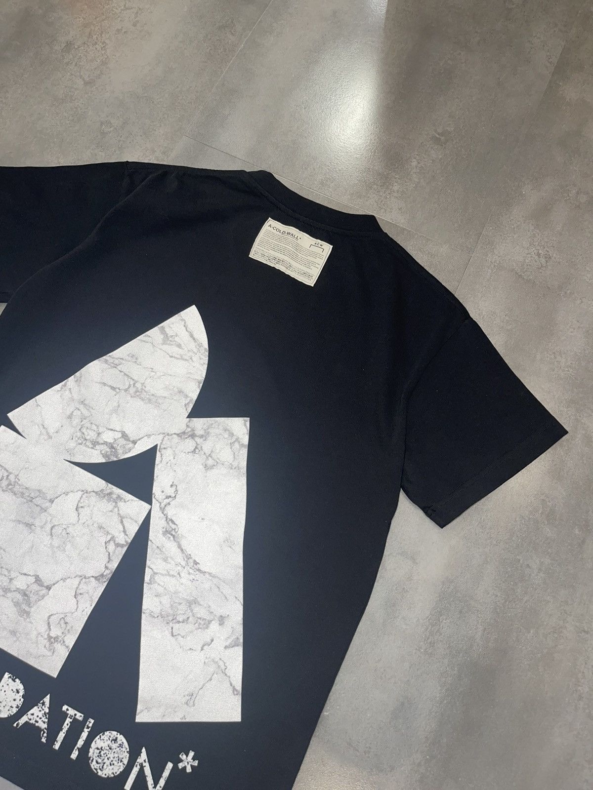 A-COLD-WALL* A-Cold-Wall* Foundation Logo Black Technical T-Shirt Size US S / EU 44-46 / 1 - 14 Thumbnail