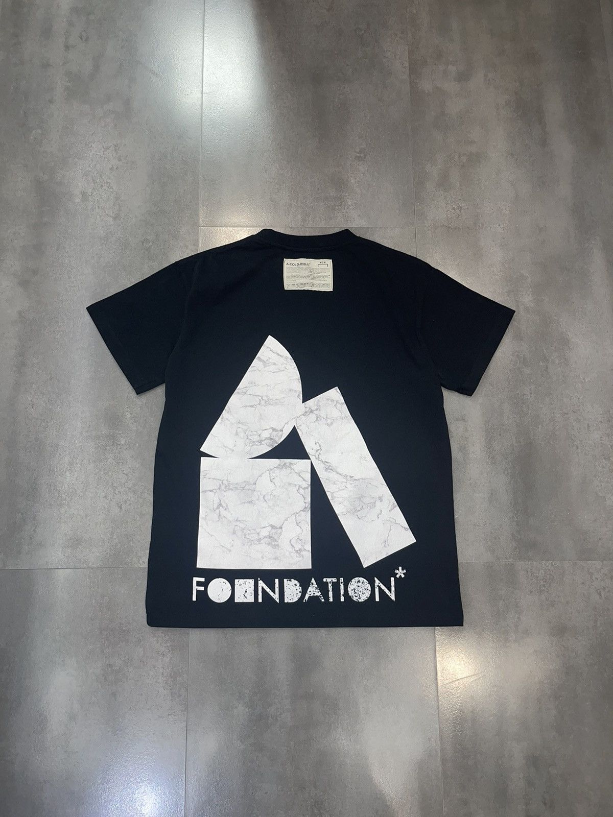A-COLD-WALL* A-Cold-Wall* Foundation Logo Black Technical T-Shirt Size US S / EU 44-46 / 1 - 1 Thumbnail