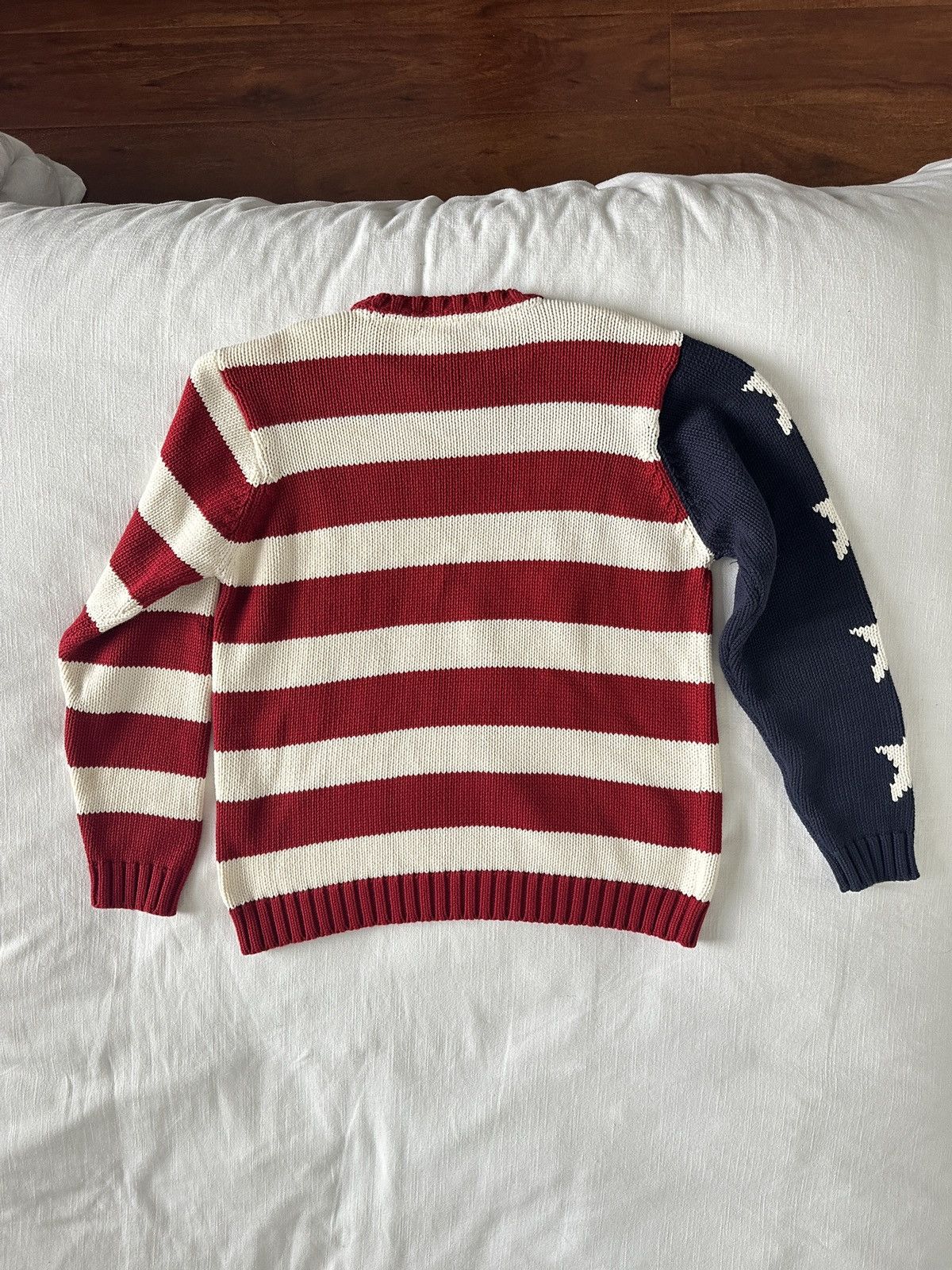 Vintage Tommy Hilfiger American deals Flag Heavy Thick Sweater Size L