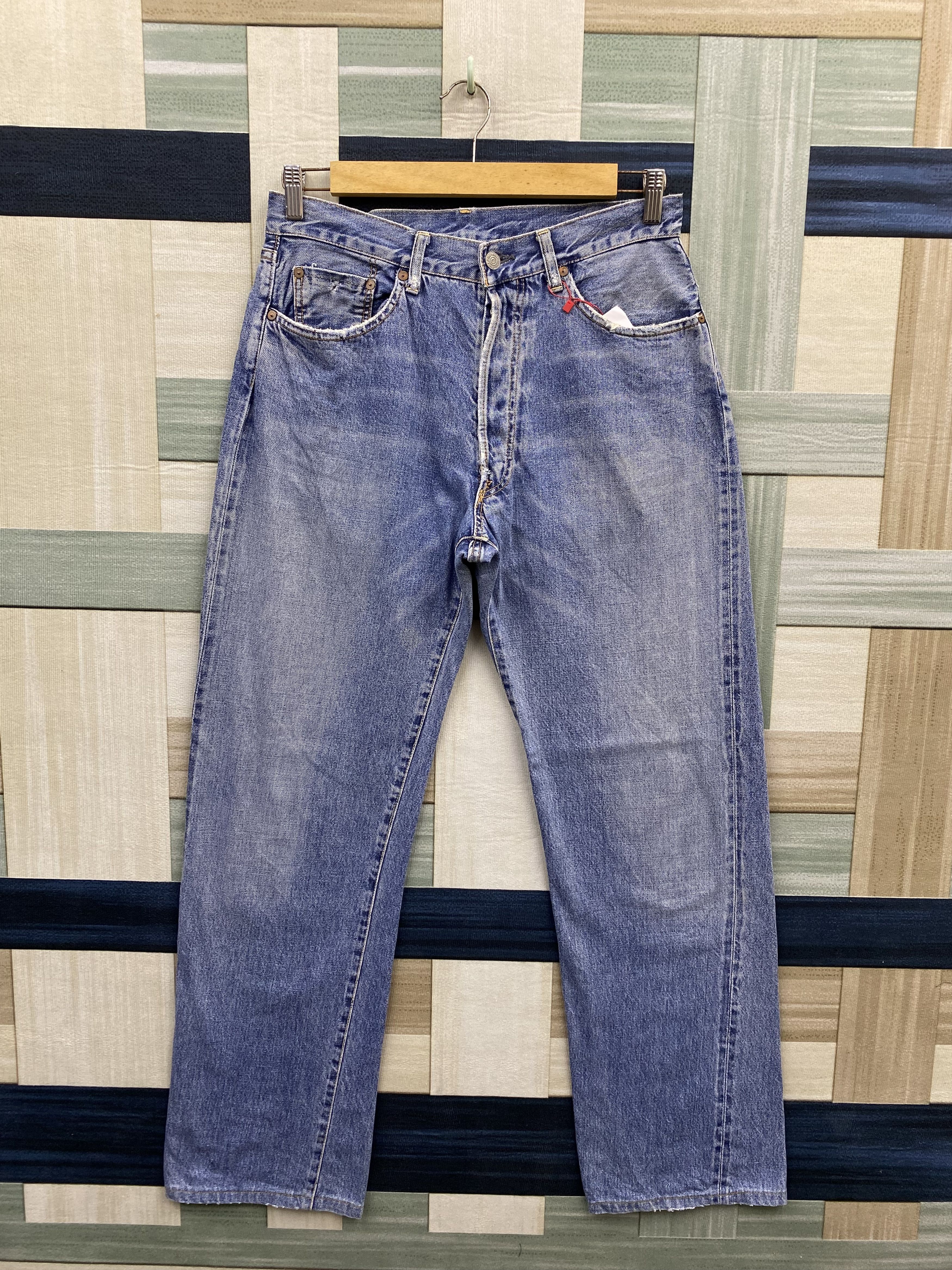 Japanese Brand Vintage Japanese Brand Distress Selvegde Denim Jean Size US 31 - 1 Thumbnail