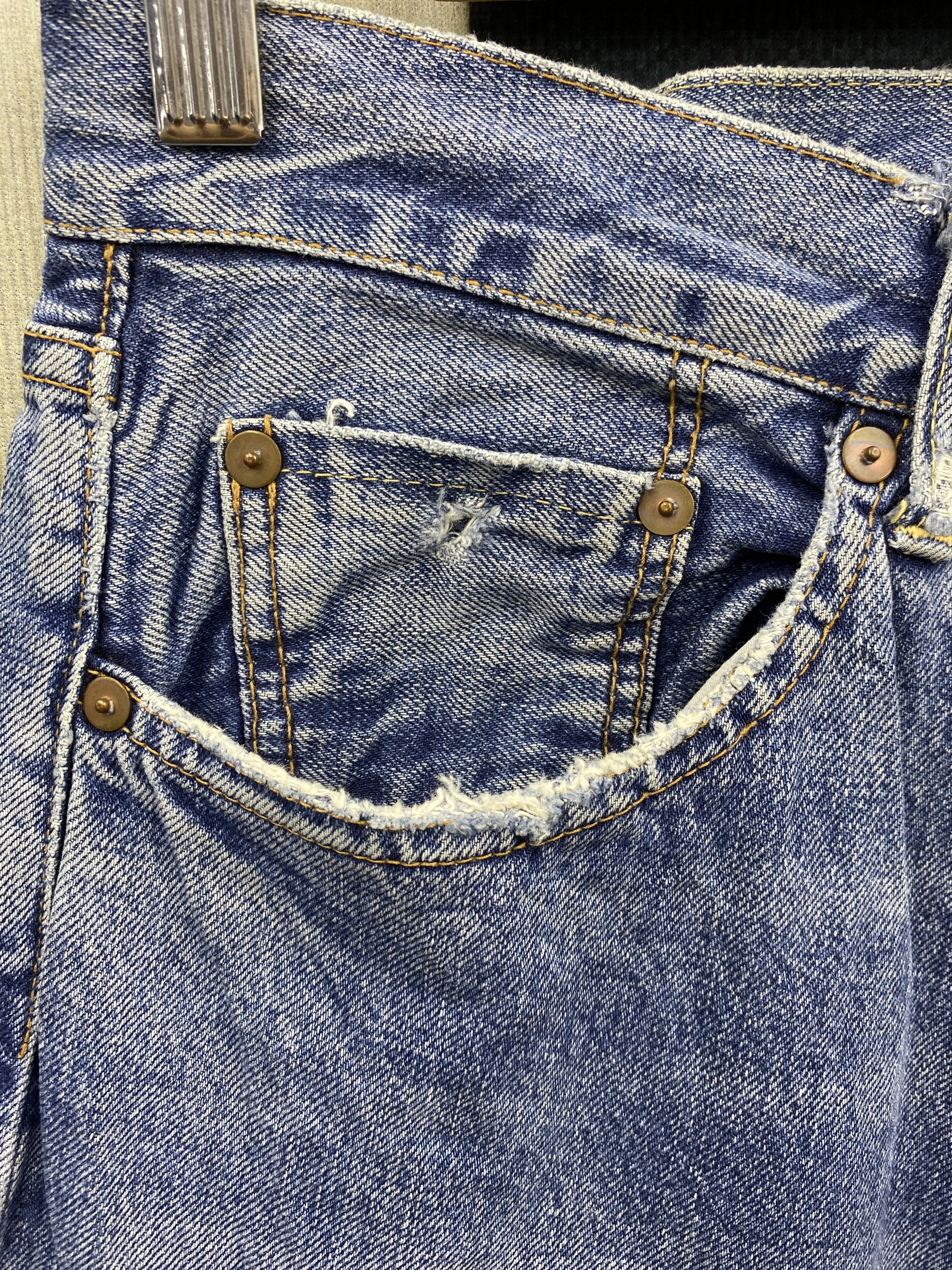 Japanese Brand Vintage Japanese Brand Distress Selvegde Denim Jean Size US 31 - 9 Thumbnail
