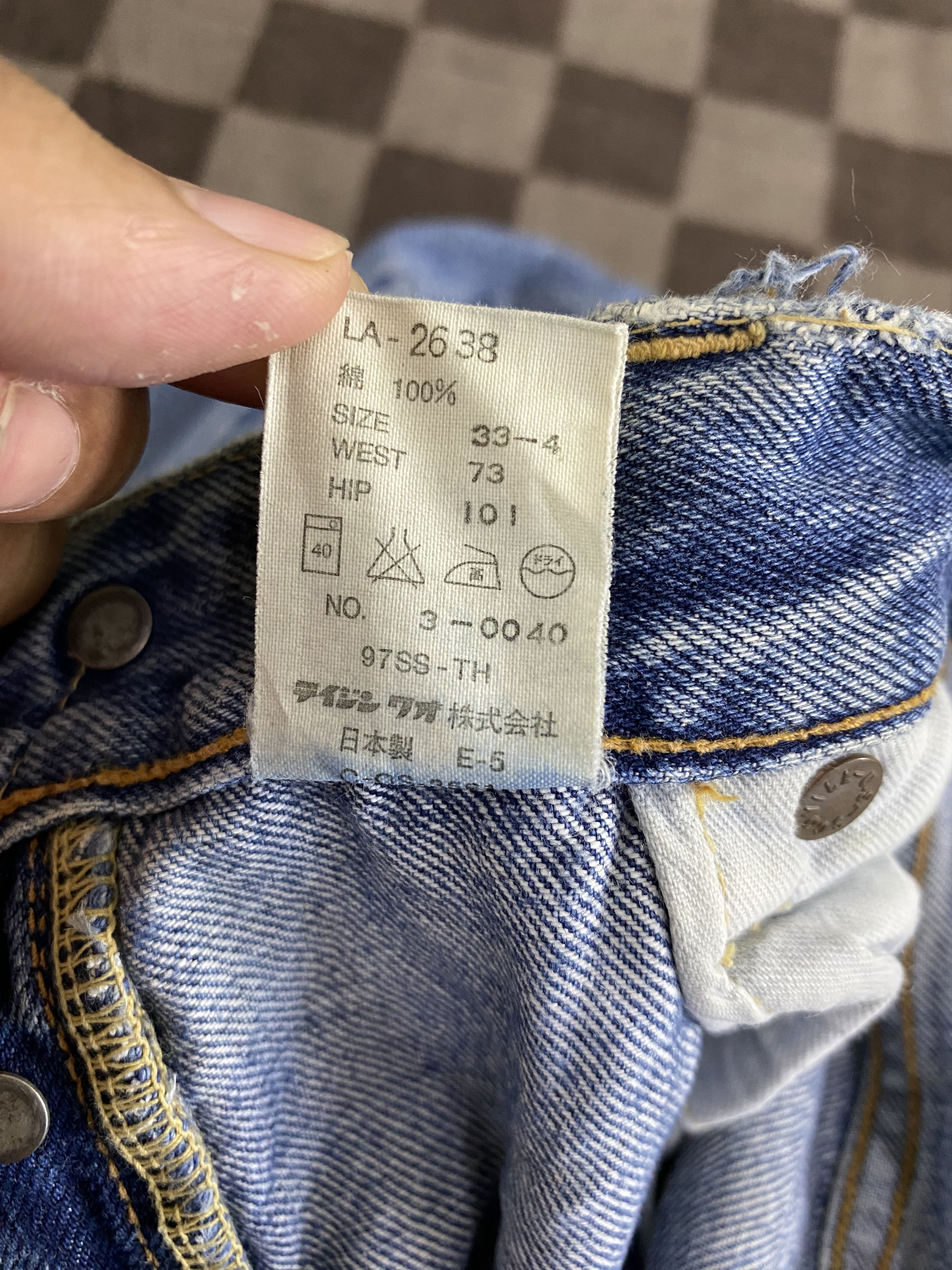 Japanese Brand Vintage Japanese Brand Distress Selvegde Denim Jean Size US 31 - 18 Thumbnail