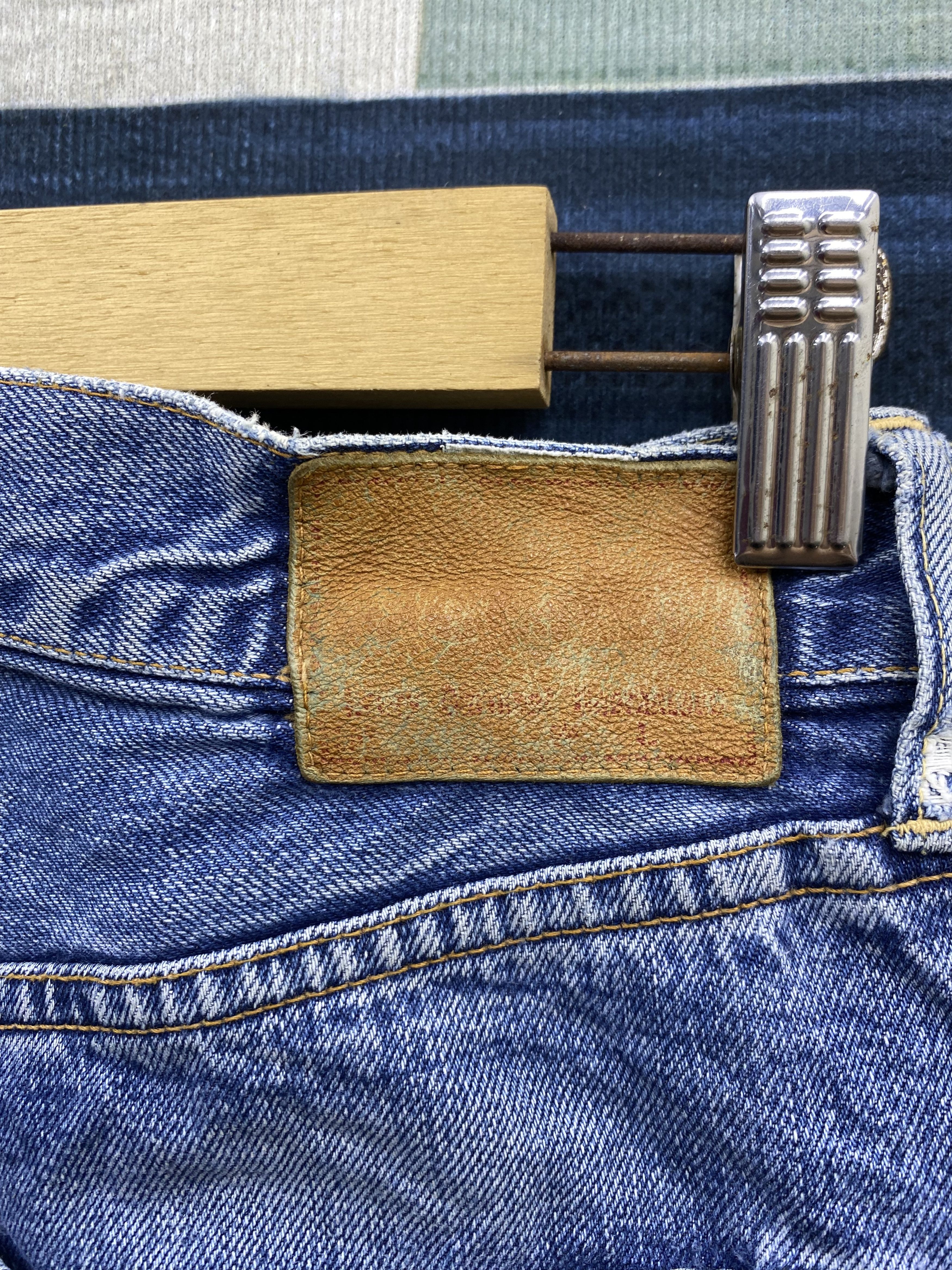 Japanese Brand Vintage Japanese Brand Distress Selvegde Denim Jean Size US 31 - 5 Thumbnail