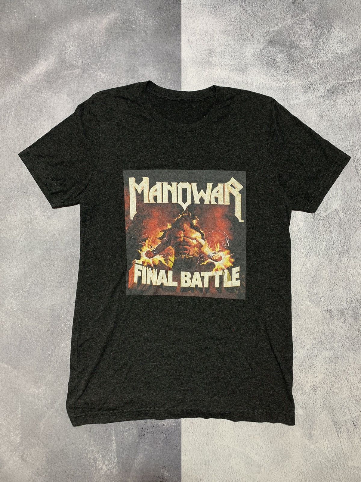 Band Tees × Vintage Vintage Y2K Manowar Final Battle tour band tee big logo Size US M / EU 48-50 / 2 - 1 Thumbnail