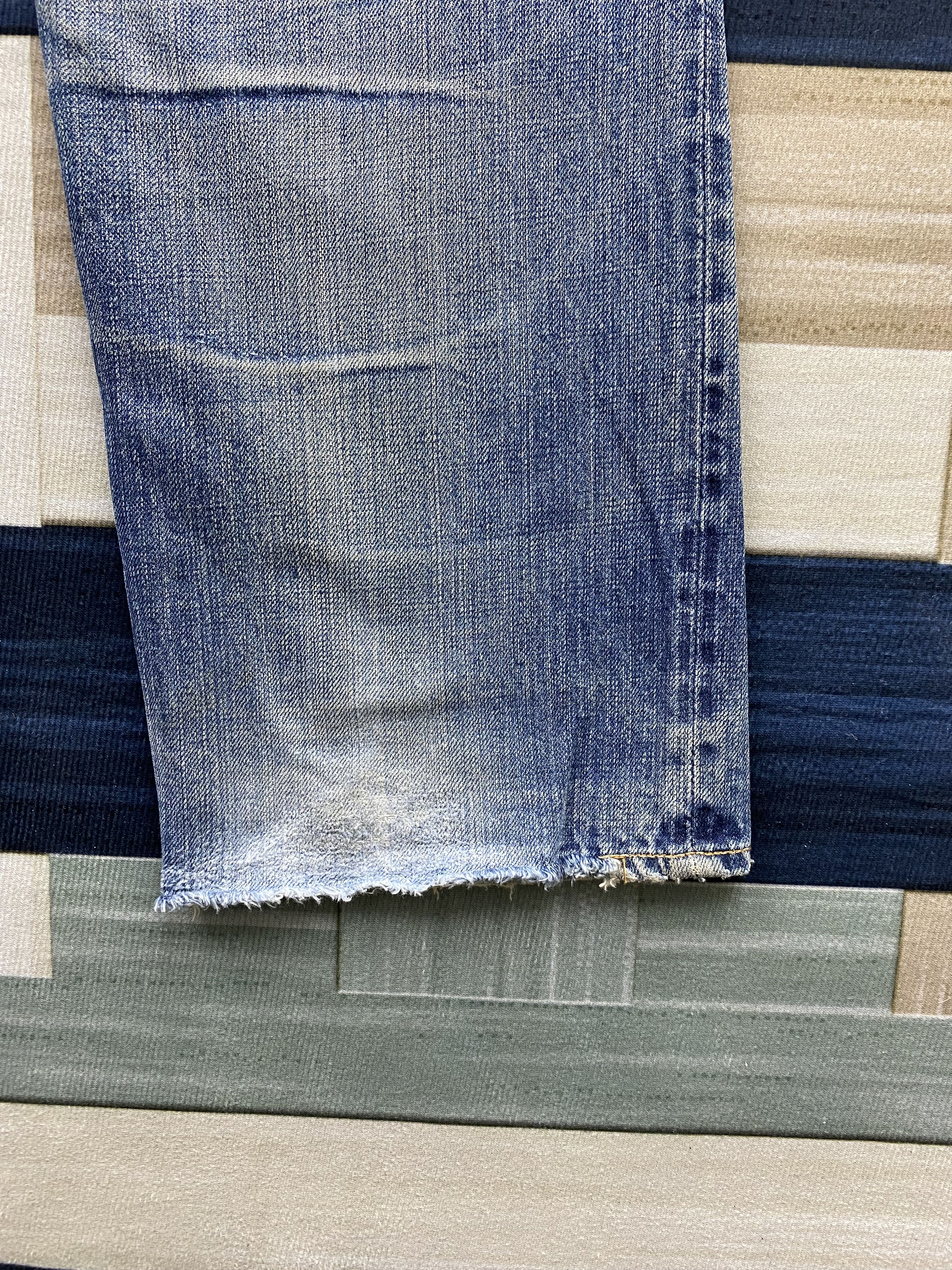 OMNIGOD Vintage Japanese Brand Omnigod Distress Selvedge Denim Jean Size US 30 / EU 46 - 11 Thumbnail
