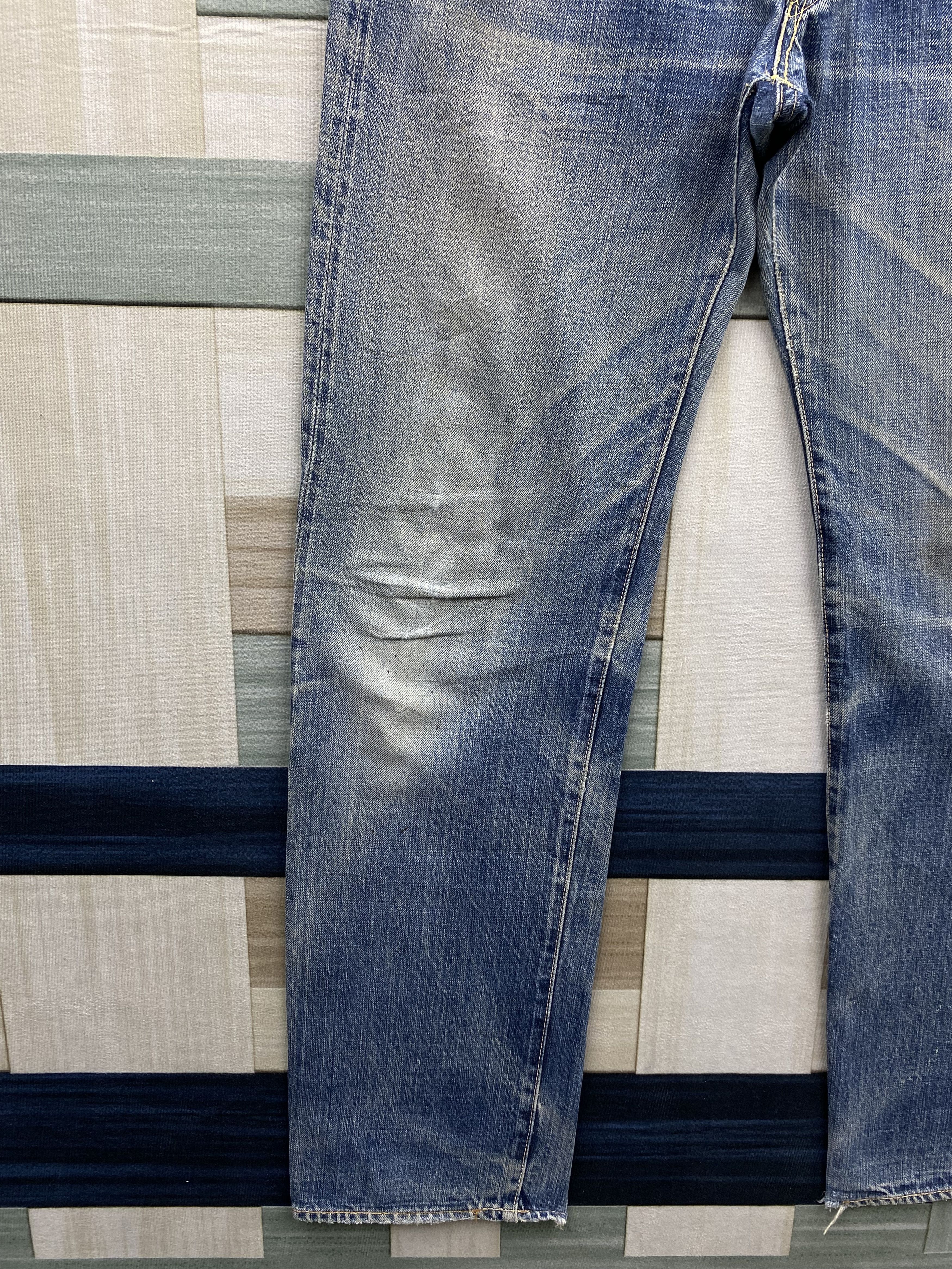 OMNIGOD Vintage Japanese Brand Omnigod Distress Selvedge Denim Jean Size US 30 / EU 46 - 5 Thumbnail