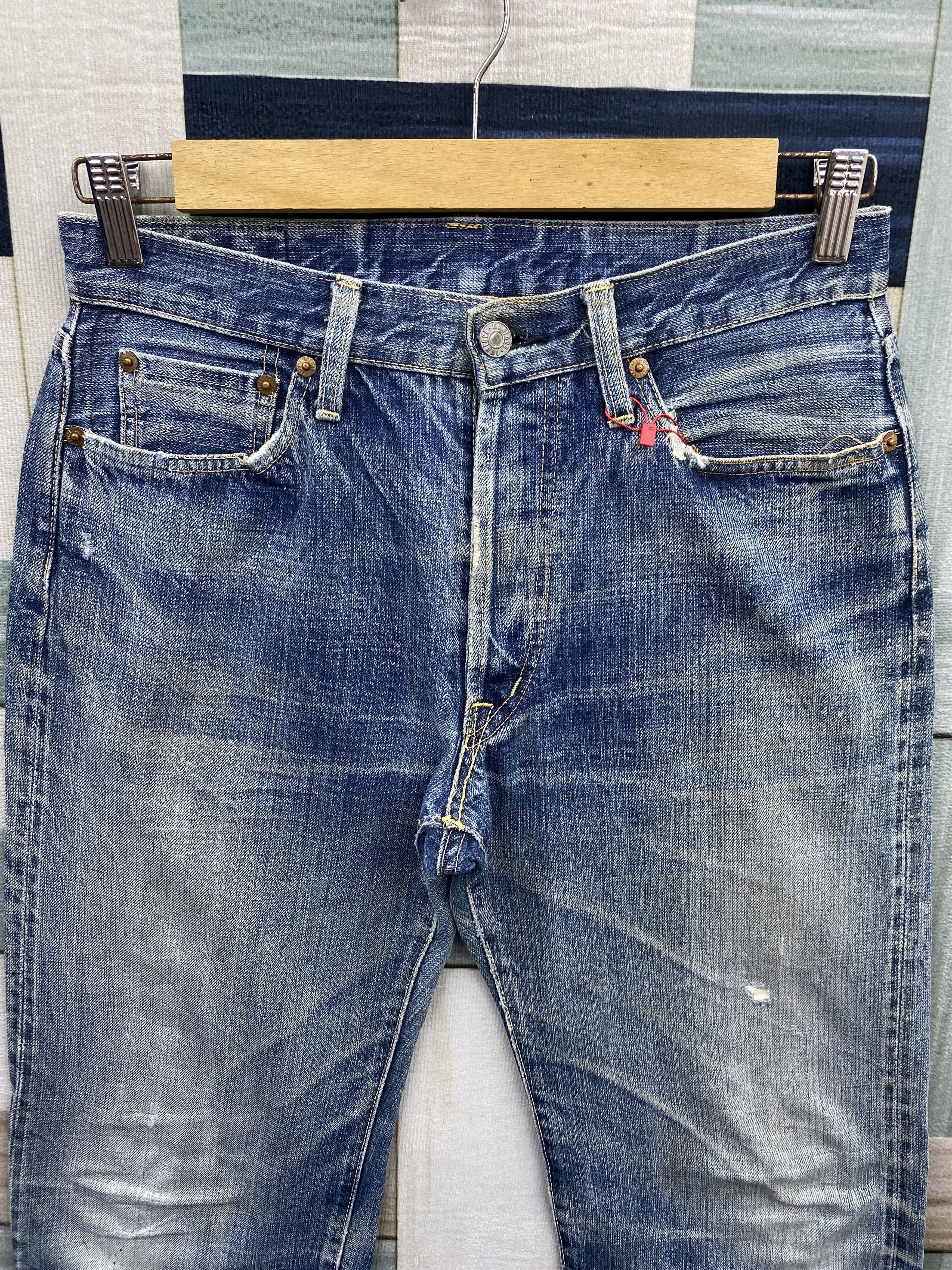 OMNIGOD Vintage Japanese Brand Omnigod Distress Selvedge Denim Jean Size US 30 / EU 46 - 3 Thumbnail
