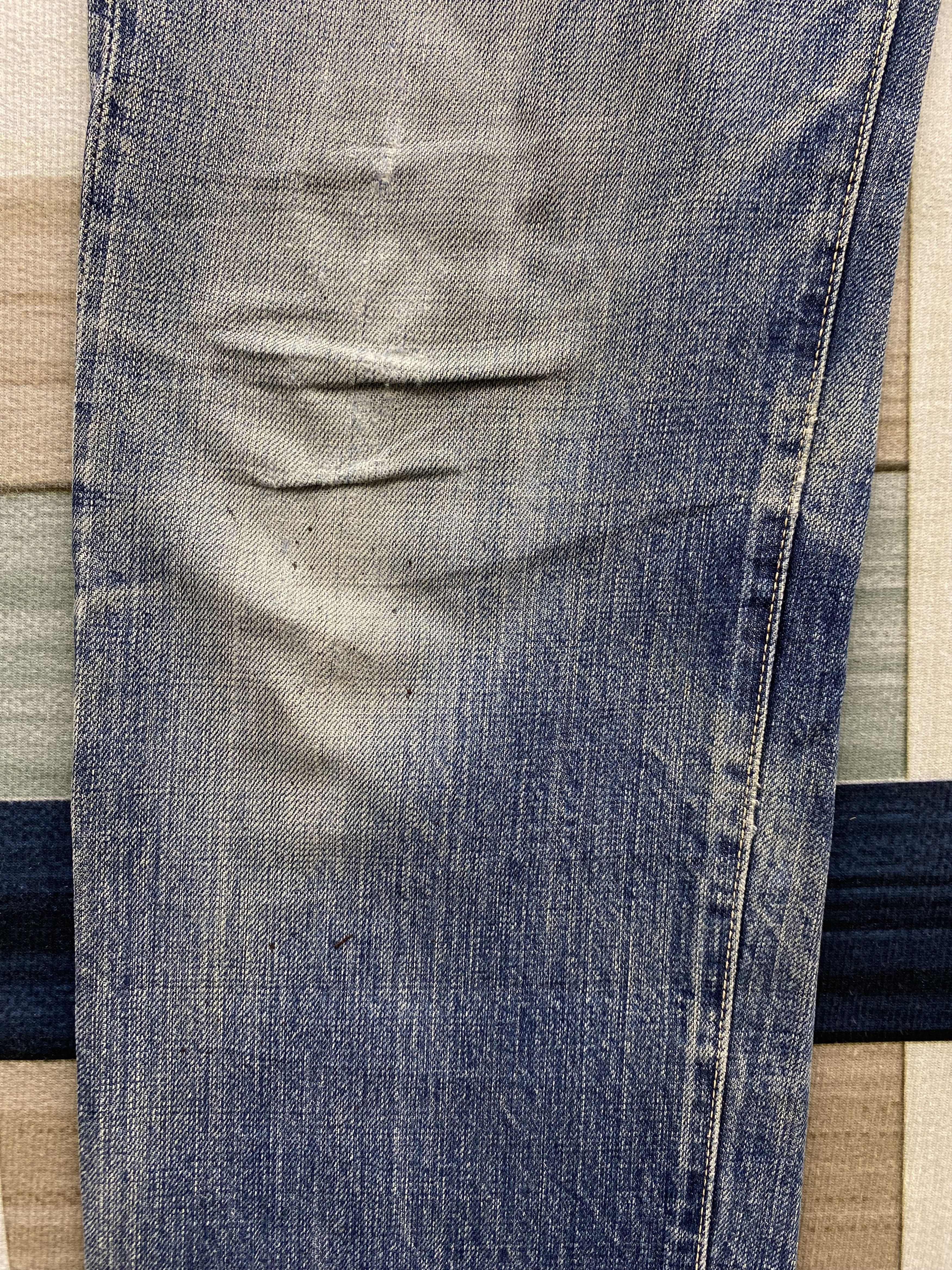 OMNIGOD Vintage Japanese Brand Omnigod Distress Selvedge Denim Jean Size US 30 / EU 46 - 7 Thumbnail