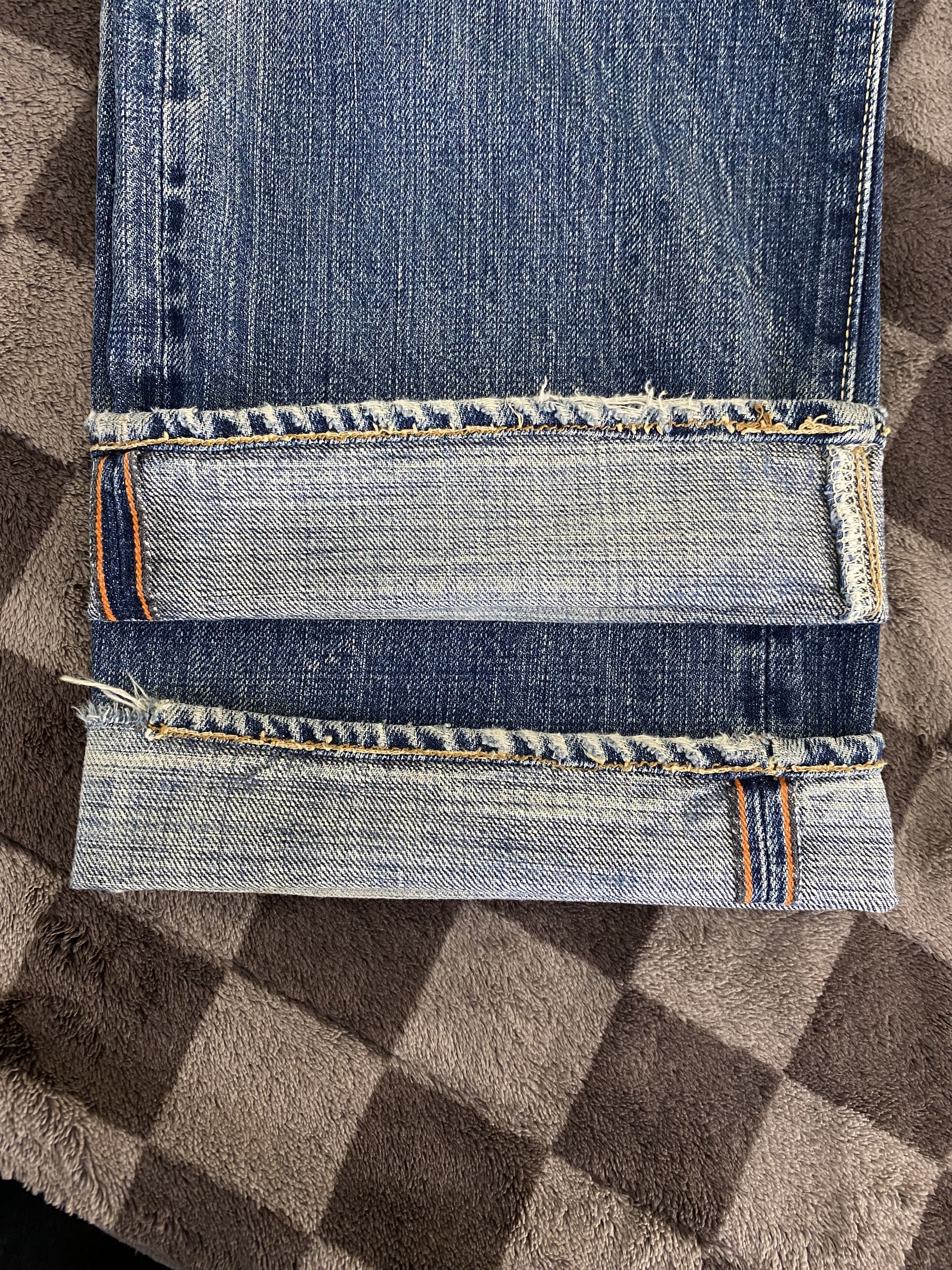 OMNIGOD Vintage Japanese Brand Omnigod Distress Selvedge Denim Jean Size US 30 / EU 46 - 13 Thumbnail