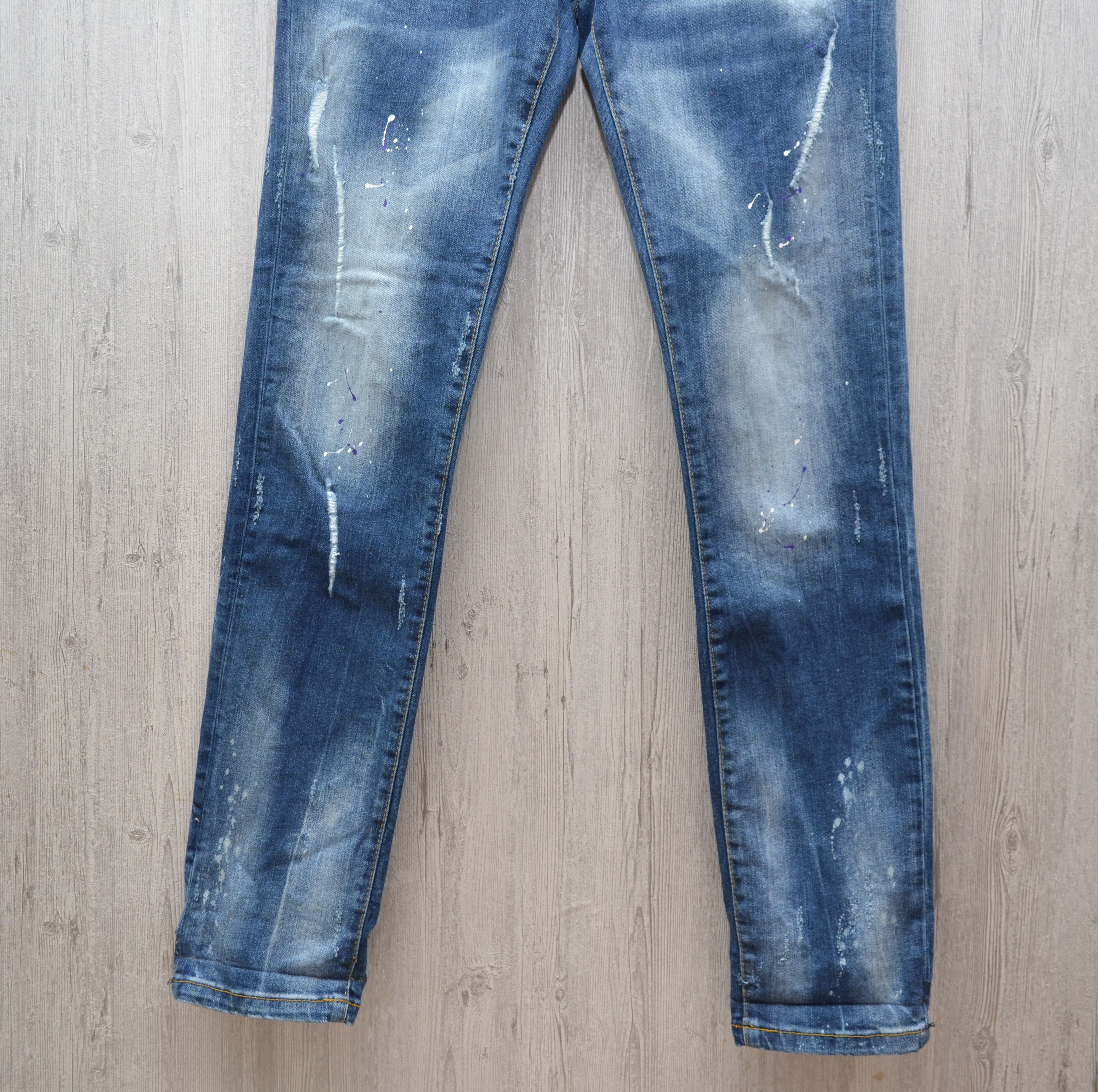Dsquared2 Dsquared2 Blue Distressed Skinny jeans Sz W30 L32 Size US 30 / EU 46 - 3 Thumbnail