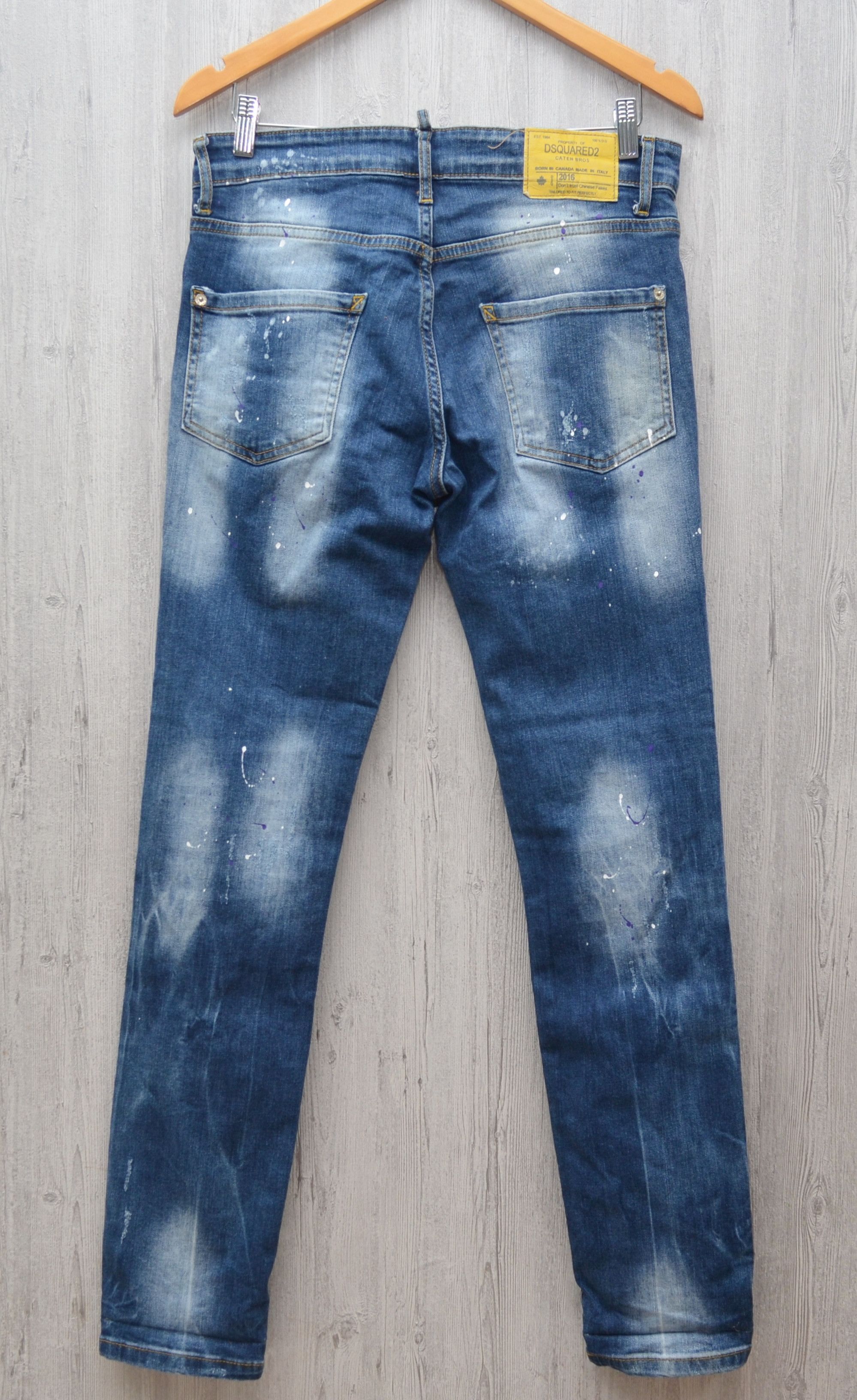 Dsquared2 Dsquared2 Blue Distressed Skinny jeans Sz W30 L32 Size US 30 / EU 46 - 9 Thumbnail
