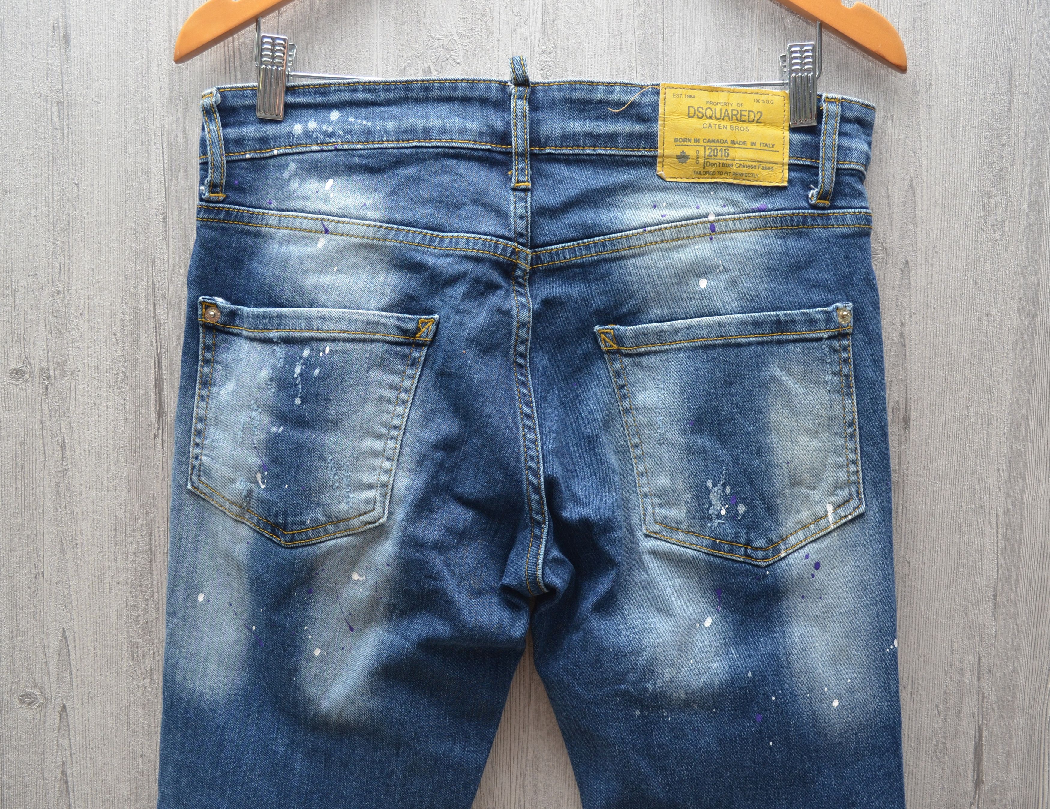 Dsquared2 Dsquared2 Blue Distressed Skinny jeans Sz W30 L32 Size US 30 / EU 46 - 10 Thumbnail