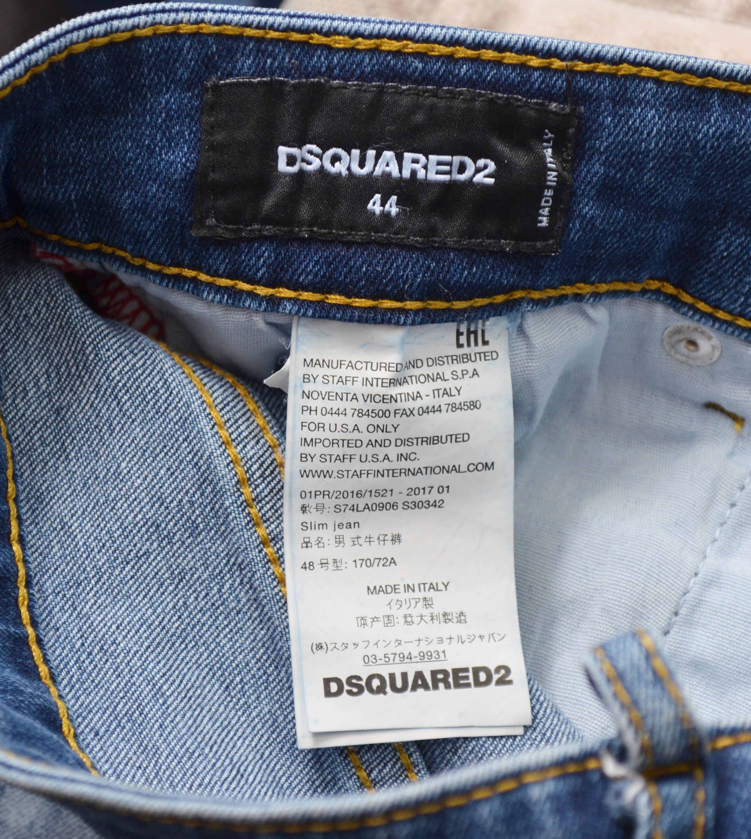 Dsquared2 Dsquared2 Blue Distressed Skinny jeans Sz W30 L32 Size US 30 / EU 46 - 12 Thumbnail