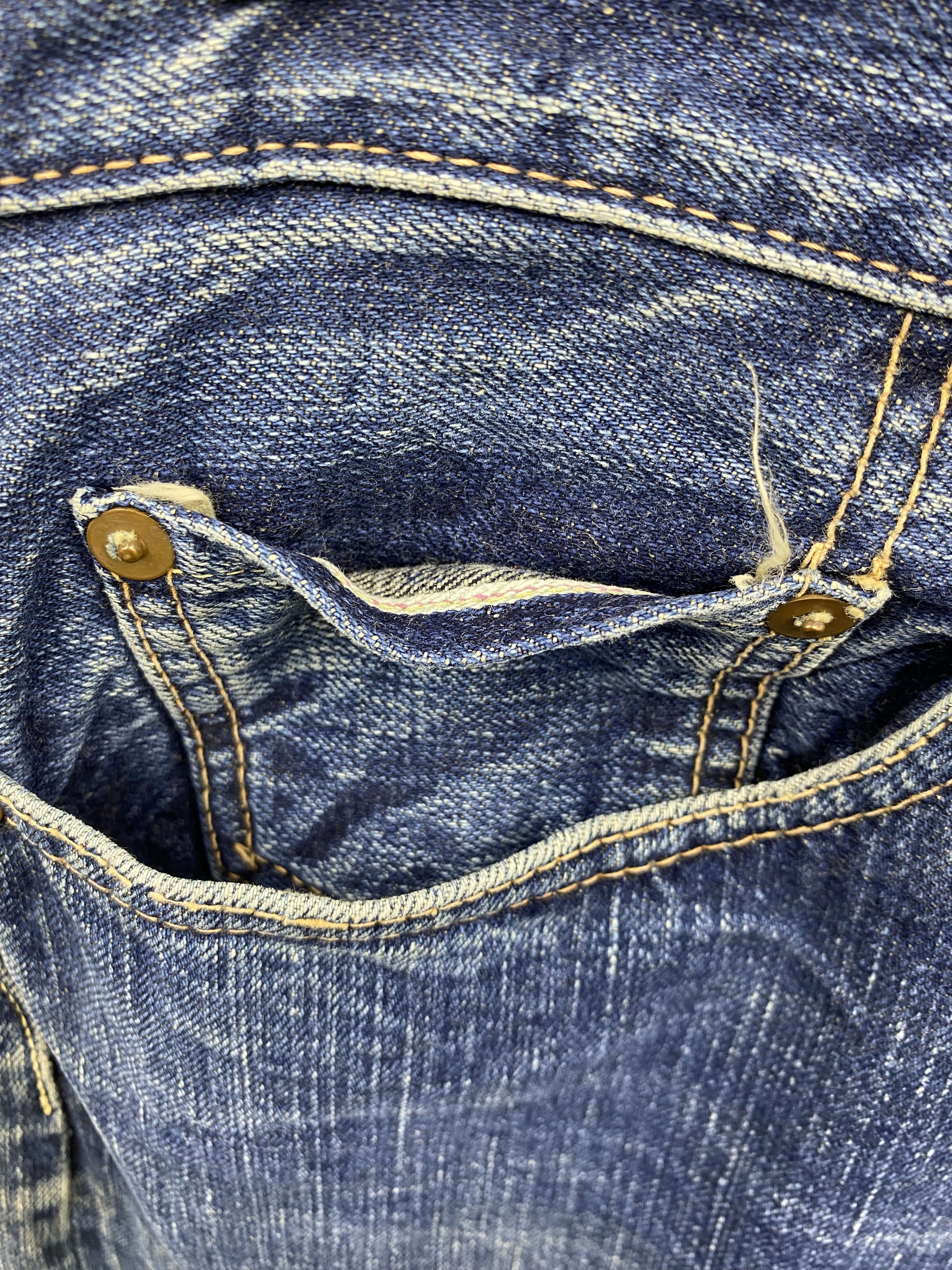 Japanese Brand Vintage Japanese Brand Selvedge Denim Jean Size US 35 - 15 Thumbnail