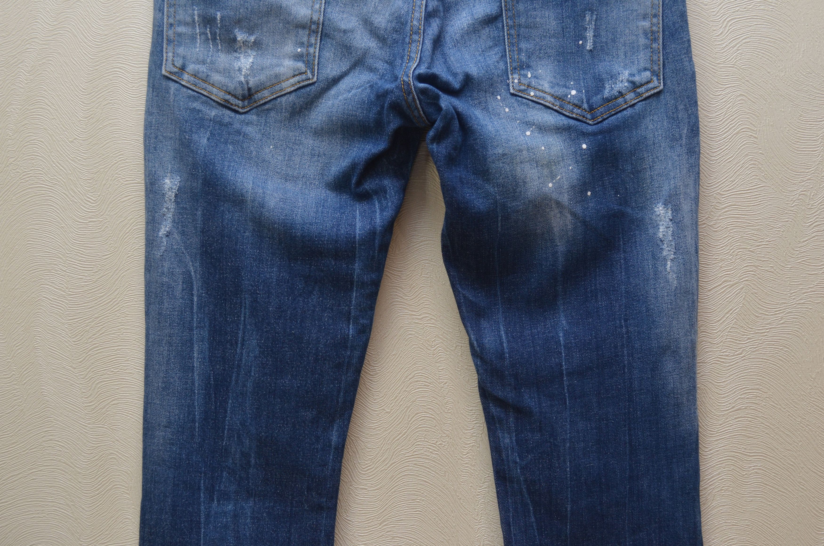 Designer × Dsquared2 Dsquared2 Blue Distressed Kenny Twist jeans Sz W31 L32 Size US 31 - 11 Thumbnail